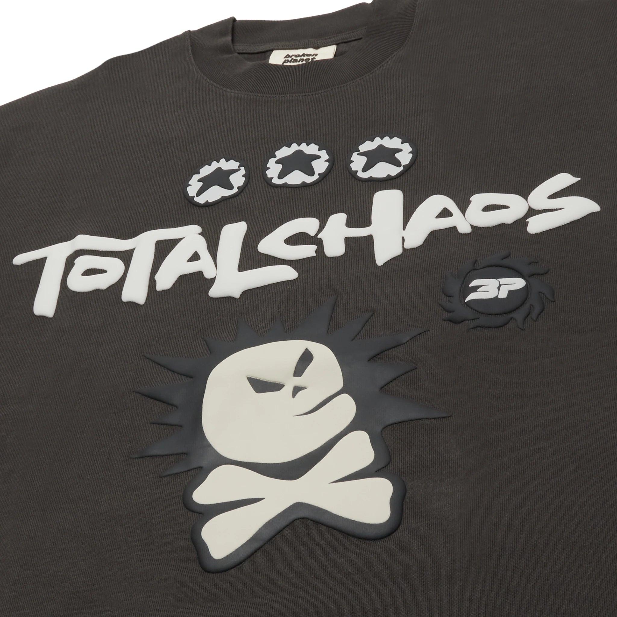 Broken Planet Total Chaos Soot Black T-Shirt | Streetwear Graphic Tee for Men | Perfect for Casual Wear, Concerts & Urban Fashion