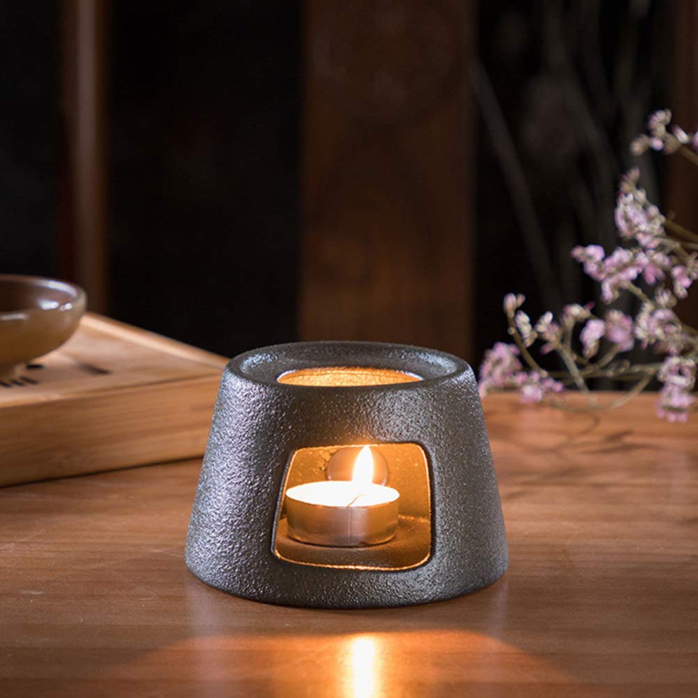 1pc Ceramic Tea Warmer & Teapot Heater Set - Retro Candle Stand for Tea Stove, Teaware Accessories | Perfect for Home, Office & Tea Ceremonies