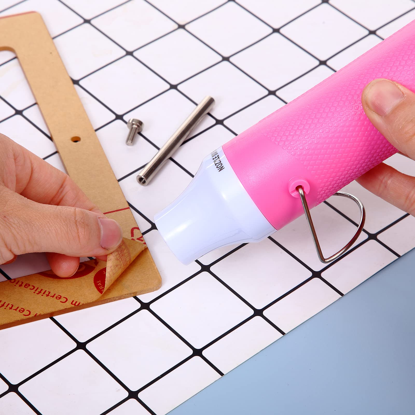 Professional 300V Heat Gun for DIY, Shrink Wrapping, Plastic Packaging & Crafts - High Power Heating Tool with Adjustable Temperature (Pink) - Perfect for Home Repairs, Arts & Crafts, and Industrial Applications