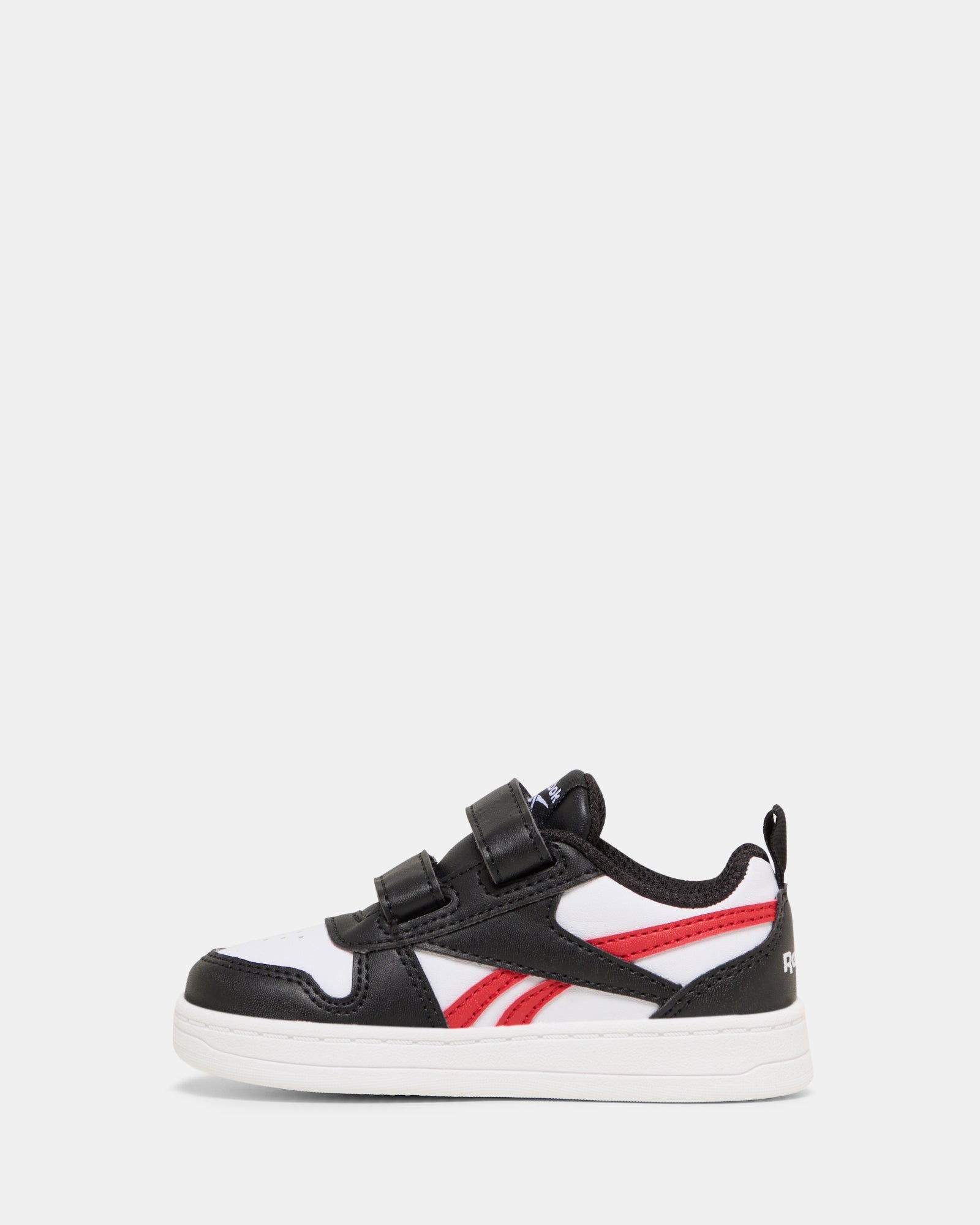 Reebok Royal Prime Two Strap Sneakers - Black/White/Red Athletic Shoes for Men | Comfortable Walking & Running Shoes for Gym, Workout & Casual Wear