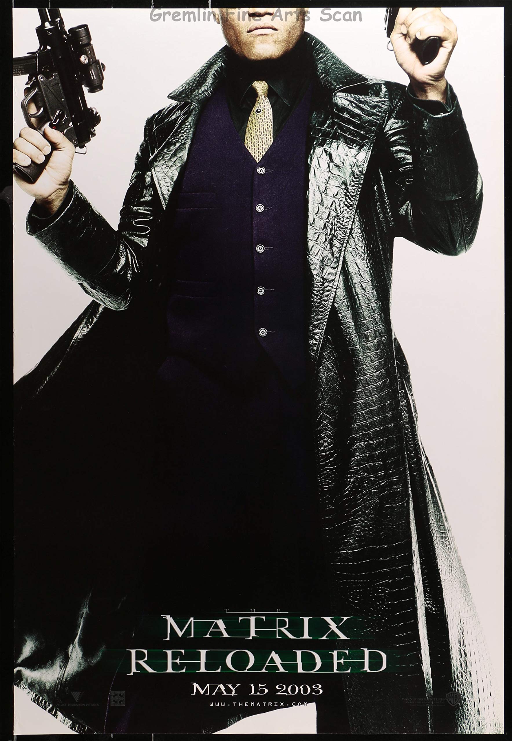 The Matrix Reloaded 2003 Official Theatrical Movie Poster - Keanu Reeves, Laurence Fishburne, Carrie-Anne Moss - Wachowski Sisters Film - Perfect for Home Theater Decor & Sci-Fi Collectors