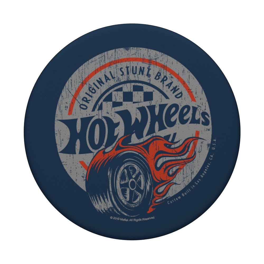 Hot Wheels Stunt Brand PopSockets Standard PopGrip - Swappable Phone Grip & Stand for Phones, Tablets - Perfect for Car Enthusiasts & Stunt Show Fans