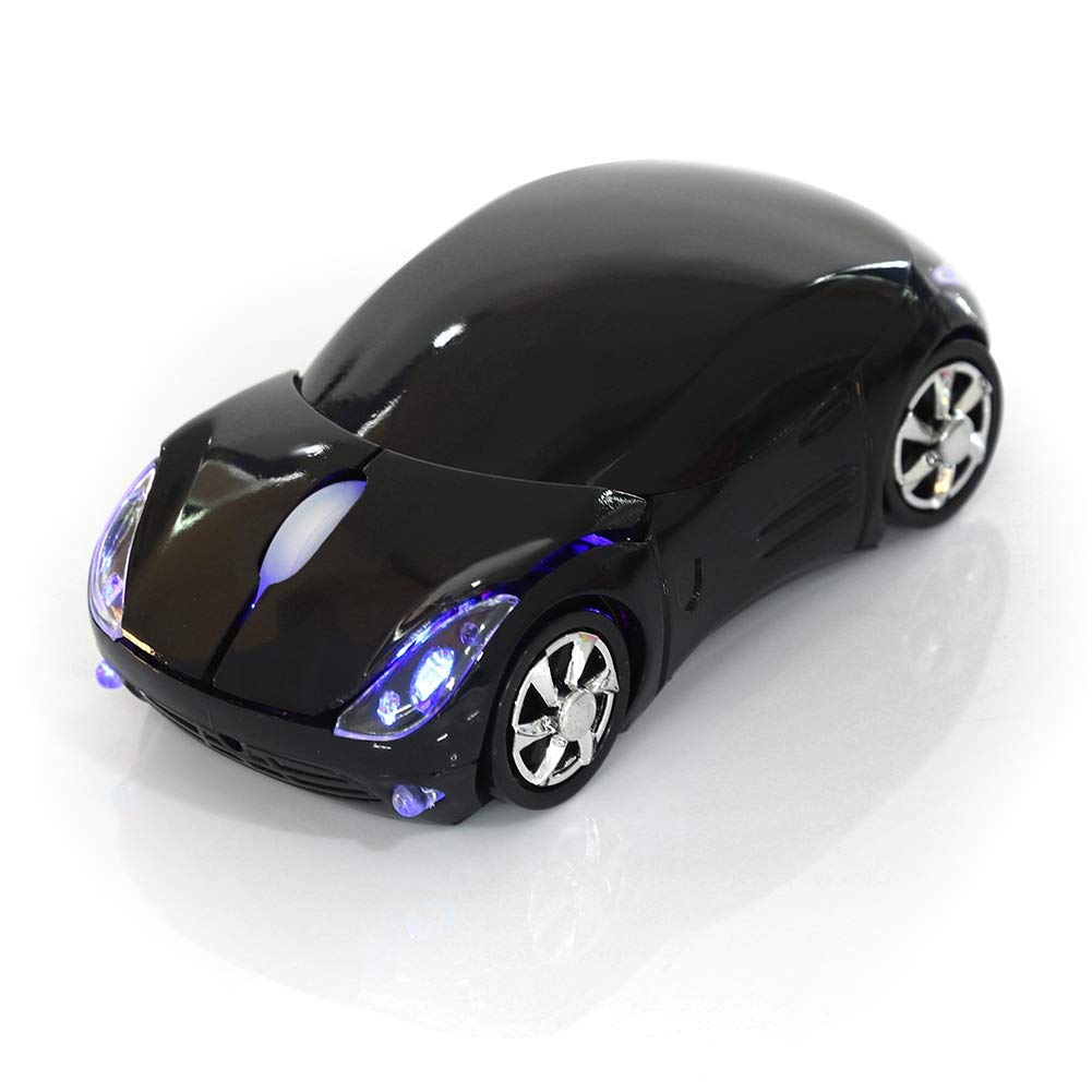 Pomya Wireless Mouse - 2.4G Bluetooth Optical Mouse with 1600DPI for Mac/Windows PC & Tablet, 10m Wireless Range, Receiver Storage (Black) | Perfect for Gaming, Office Work & Remote Learning