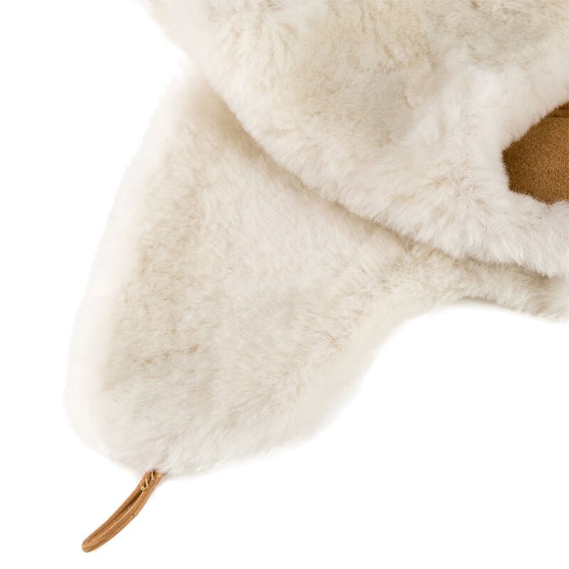 UGG Button Aviator Hat for Women - Winter Fleece Lined Pilot Cap with Ear Flaps - Cozy Cold Weather Accessory for Outdoor Activities, Skiing & Snowboarding