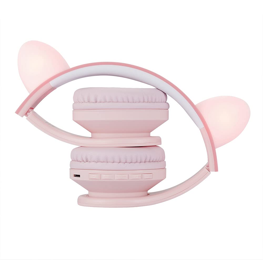 PowerLocus Kids Bluetooth Headphones - Wireless Over-Ear Foldable Headphones with Microphone, 85dB Volume Limit, Micro SD & FM - Perfect for School, Travel, Gaming on Phones, Tablets & PC
