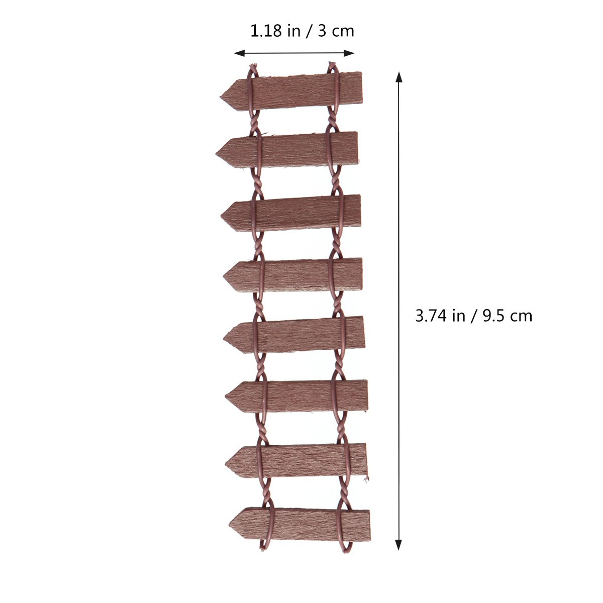 10pcs Mini Wood Picket Fence Decorations - Christmas Tree Fence Ornaments for Holiday Home Decor | Perfect for Xmas Tree Skirts, Village Displays & Winter Wonderland Scenes