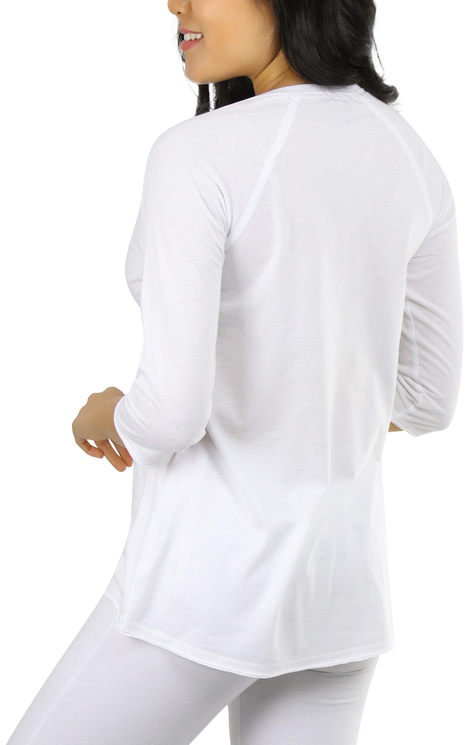 ToBeInStyle Women's Cotton Relaxed Fit V-Neck Raw Edge Raglan ¾ Sleeve Pullover Sweater - Casual Comfort for Everyday Wear, Office & Weekend Outings