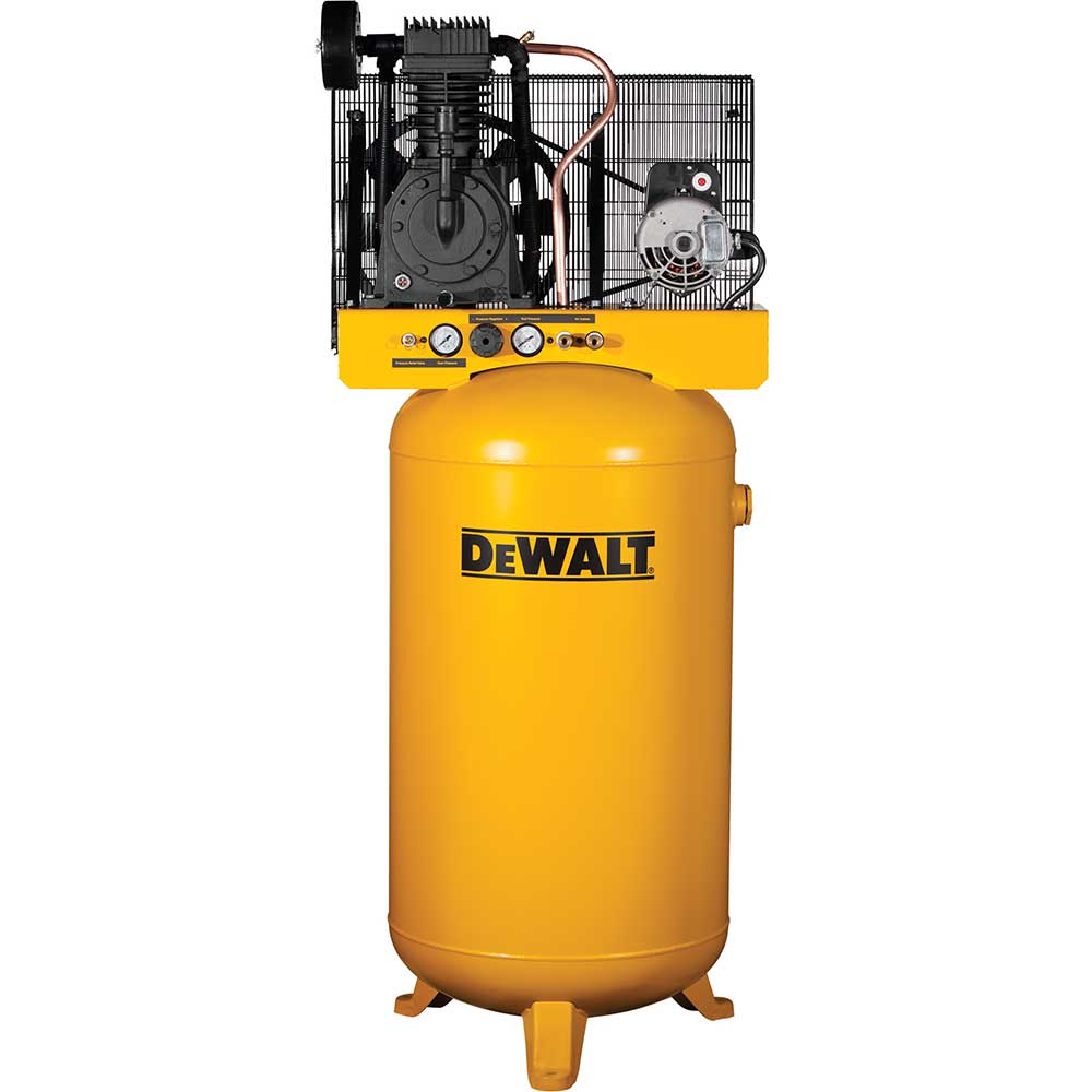 DeWALT DXCMV5048055.1 80 Gallon Stationary Electric Air Compressor - Heavy Duty & Durable for Industrial Workshops, Construction Sites & Auto Repair Shops