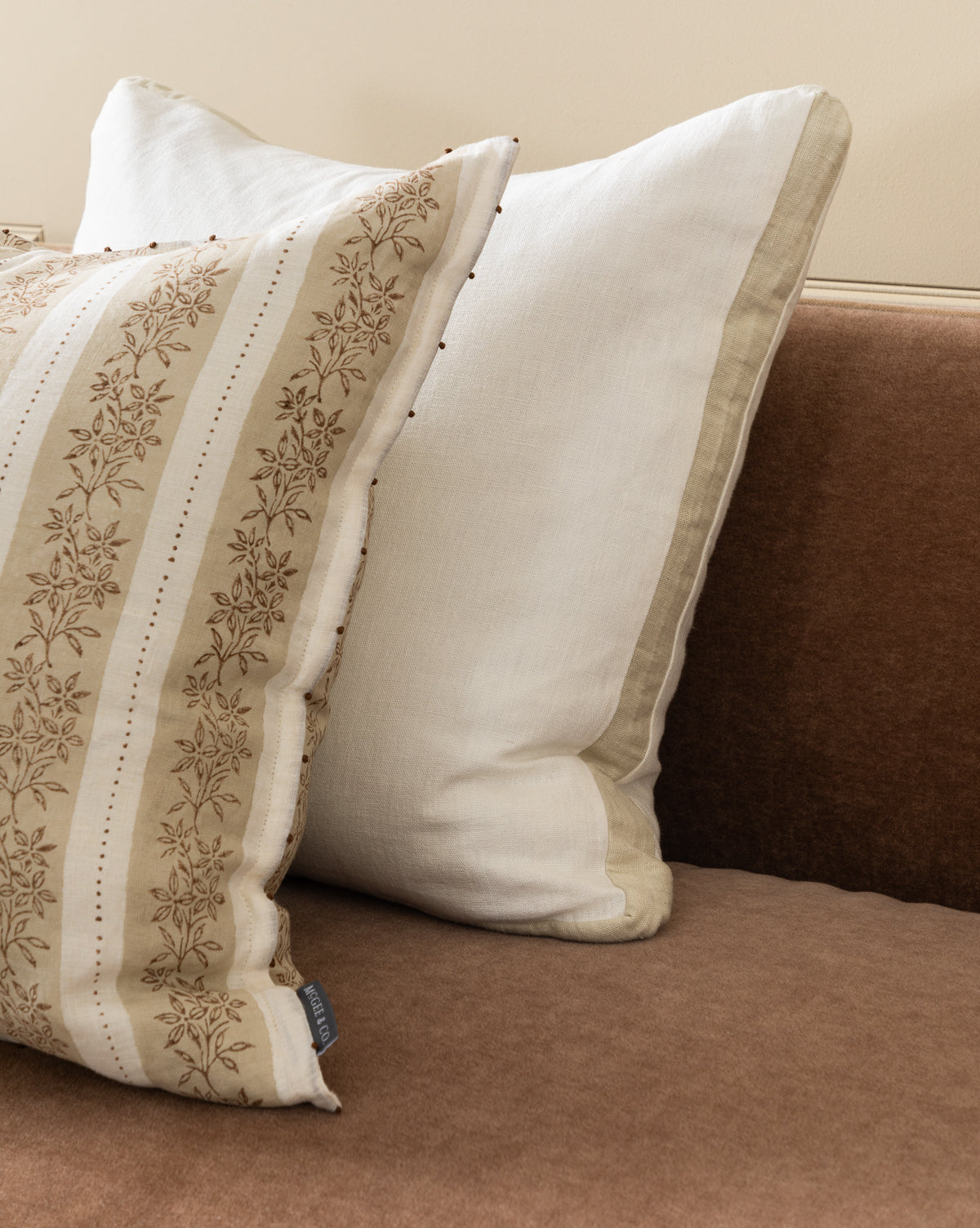 Premium Norton Cream Pillow Cover - Soft & Breathable Cotton Pillowcase for Bedroom Decor - Perfect for Home, Hotel, and Airbnb Stays
