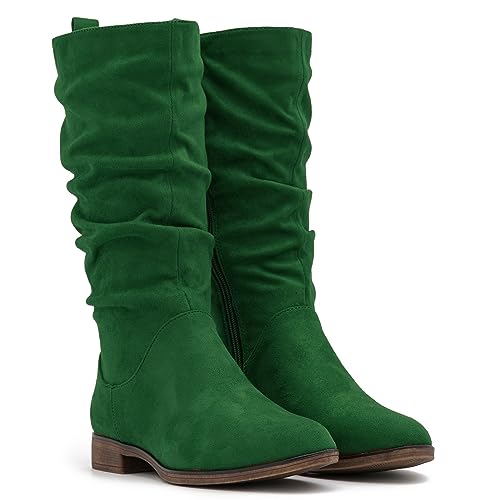 Suede Dark Green