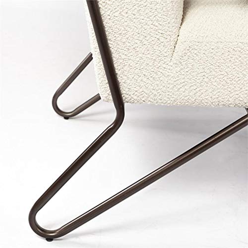 Mercana Vicunya Cream Upholstered Chair - Modern Accent Chair for Living Room, Bedroom, or Office Decor