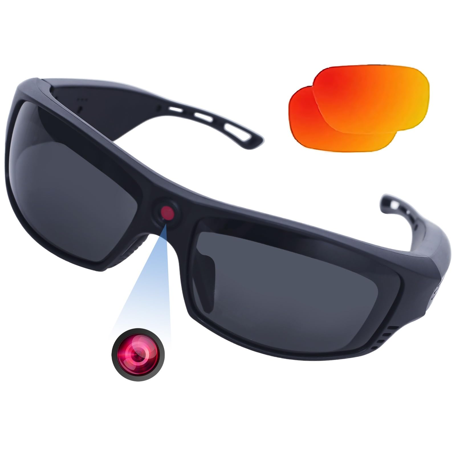 REEDTOCK 1080P Smart Sunglasses with Bluetooth Headset - Wireless Music Speaker & Action Camera for Biking, Skiing, Motorcycling, Fishing, Travel - Perfect for Outdoor Sports, Adventures and Hands-Free Recording