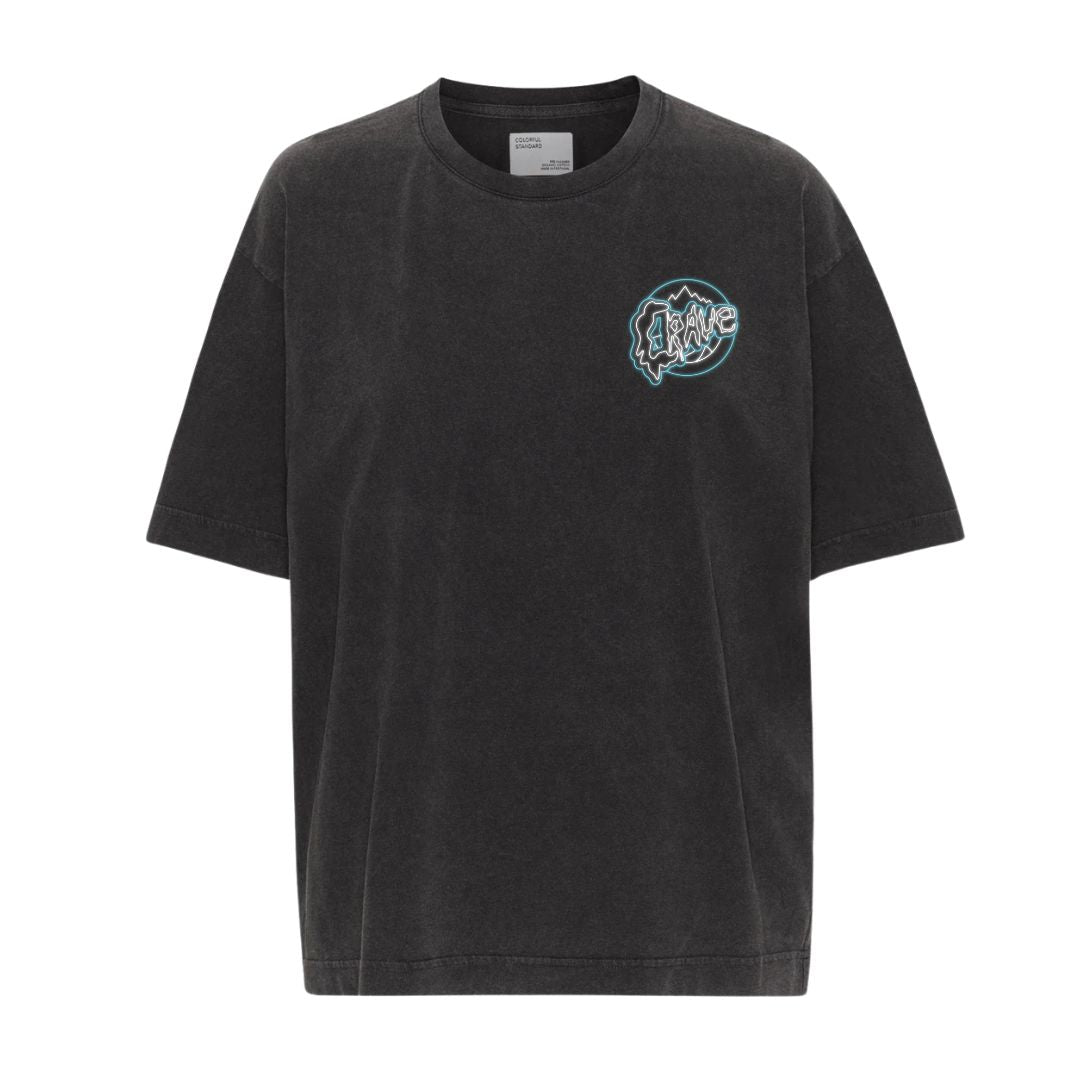 Crave Collect Faded Black Logo Tee - Soft Cotton Vintage Graphic T-Shirt for Men & Women | Casual Streetwear, Weekend Outfits & Music Festival Fashion