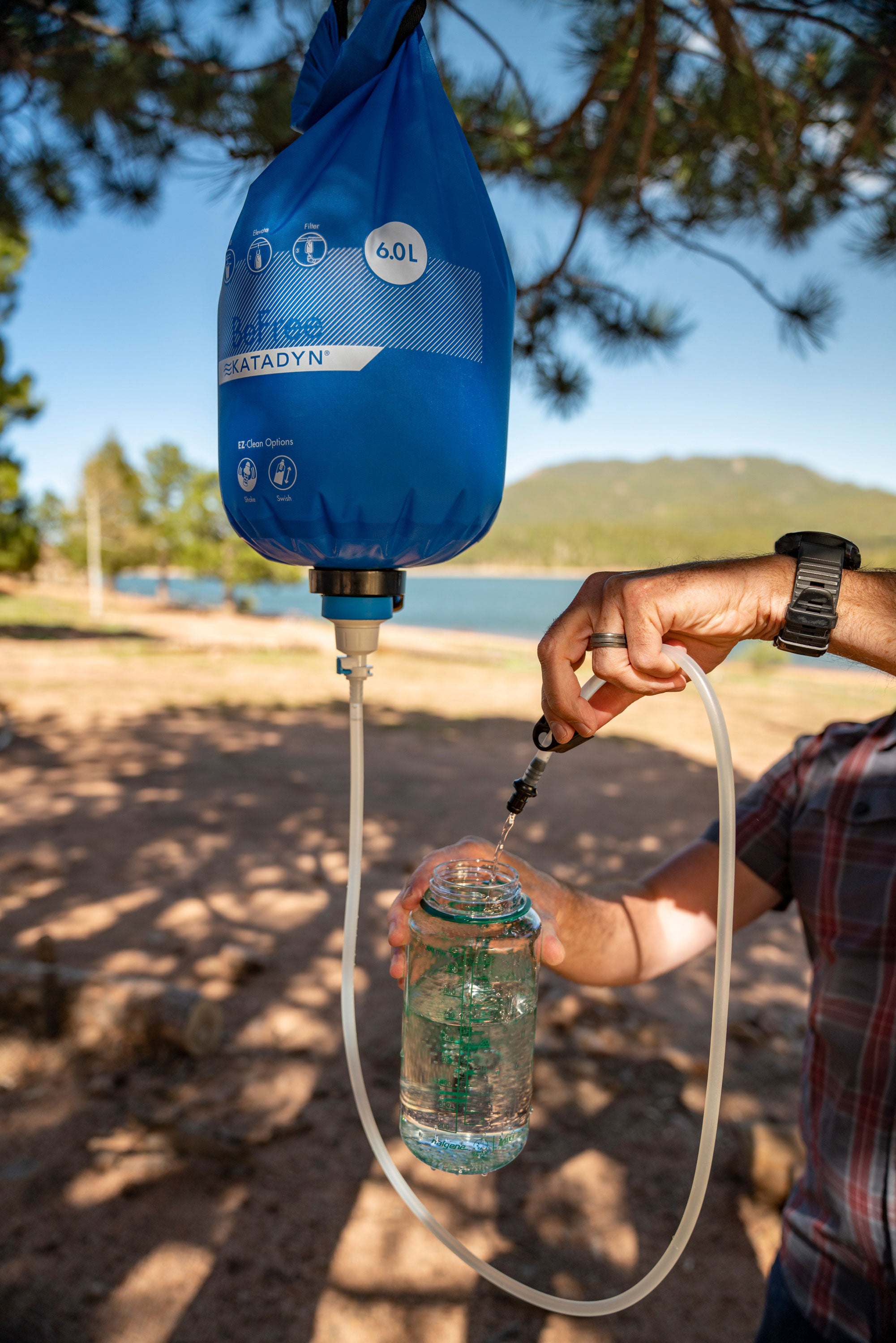 Katadyn Gravity BeFree 6.0L Water Filter System - Portable Camping & Hiking Microfilter for Clean Drinking Water - Perfect for Backpacking, Emergency Preparedness & Outdoor Adventures