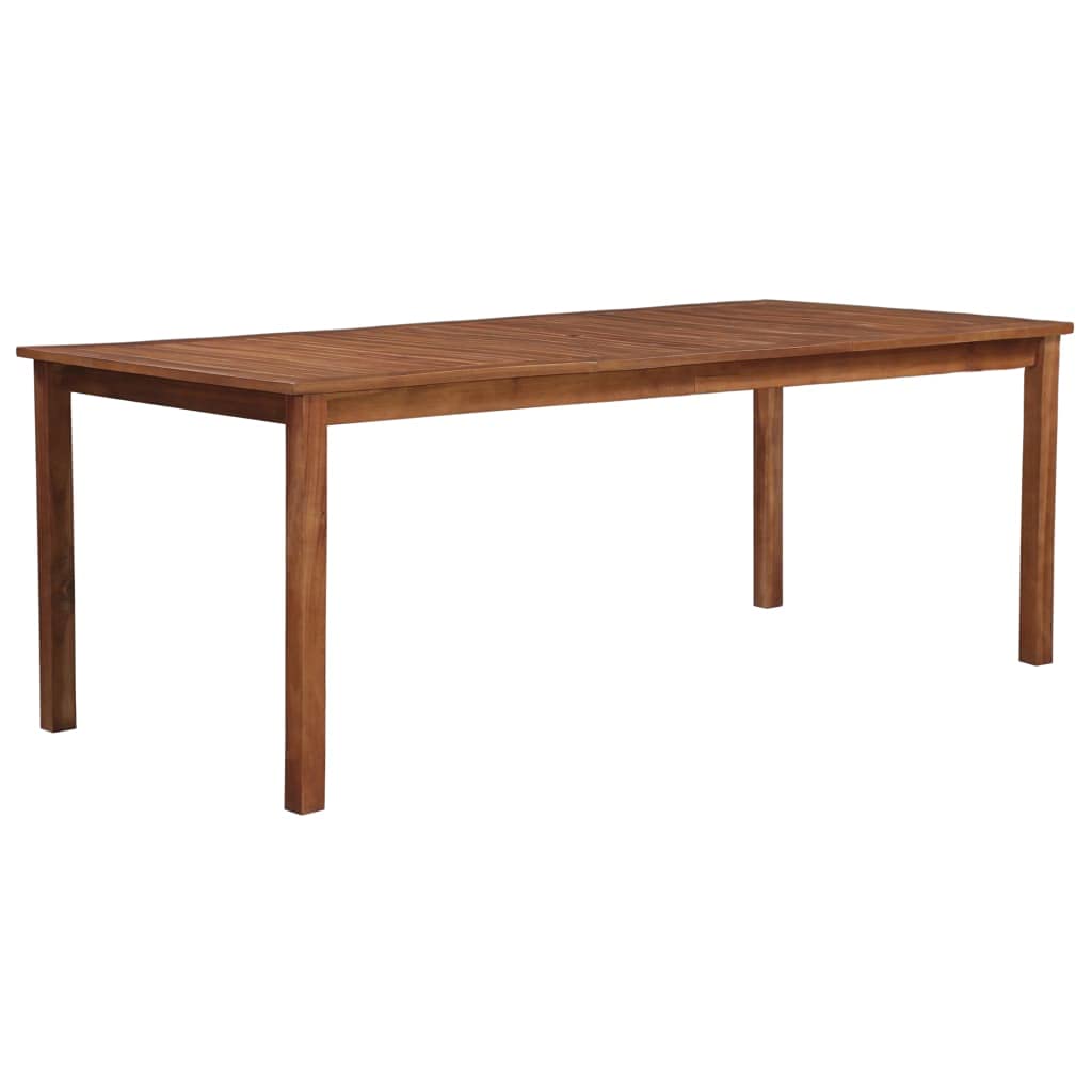 Premium Solid Acacia Wood Outdoor Dining Table 78.7x39.4x29.1 Inch - Patio Garden Table for Backyard, Balcony & Outdoor Entertaining - Weather-Resistant Wooden Table for Family Gatherings & BBQ Parties