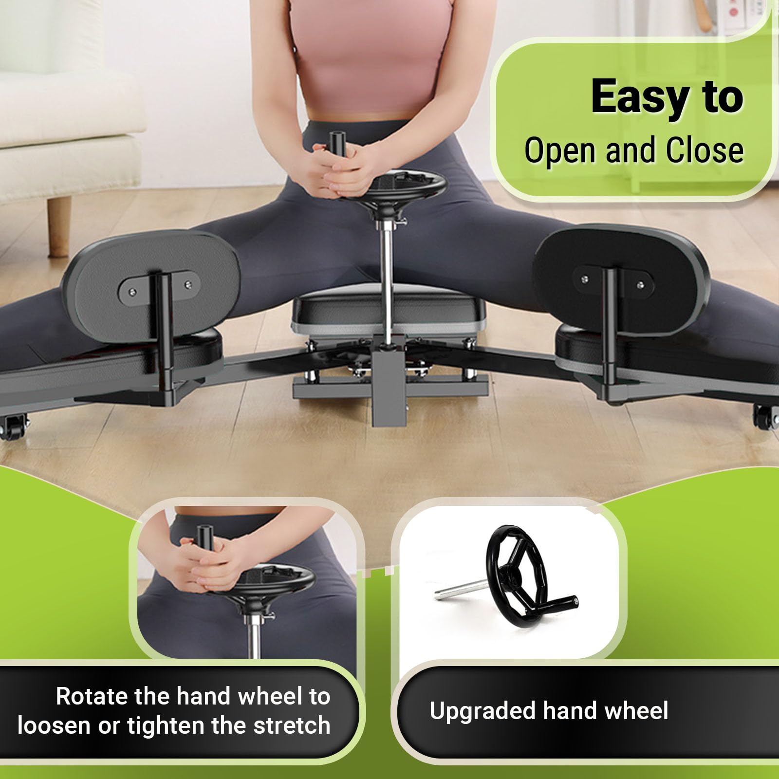 Flex Bench Hip Stretching Machine - Adjustable Stretcher for Yoga, Dance & Gymnastics | Improve Flexibility, Mobility & Reduce Hip Pain | Thigh & Glute Stretcher for Home Gym & Physical Therapy