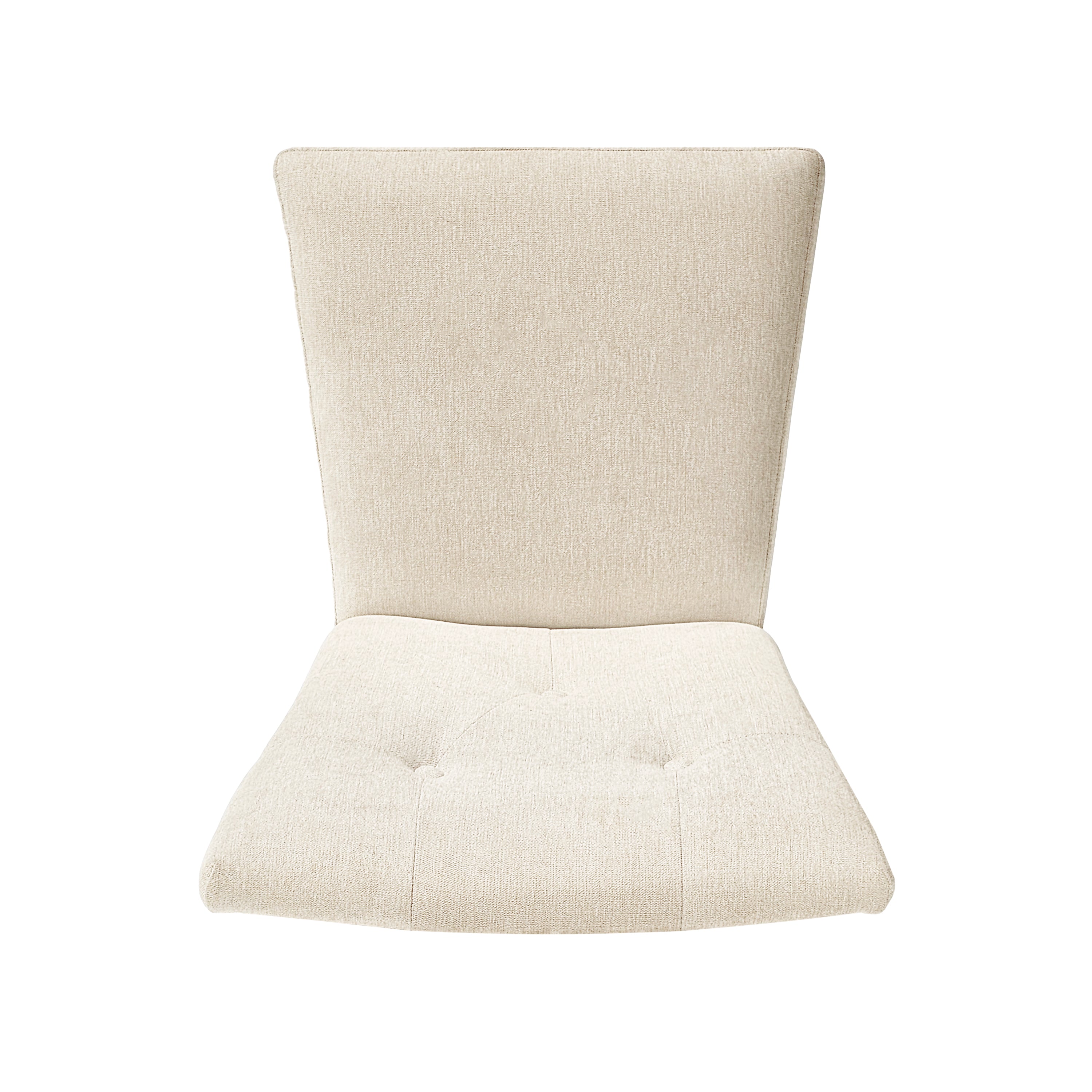 2 Pack Upholstered Dining Chairs Set - Modern Kitchen & Dining Room Chairs with Padded Seat & Backrest, Cream Fabric - Perfect for Breakfast Nook, Small Space Dining, and Home Decor