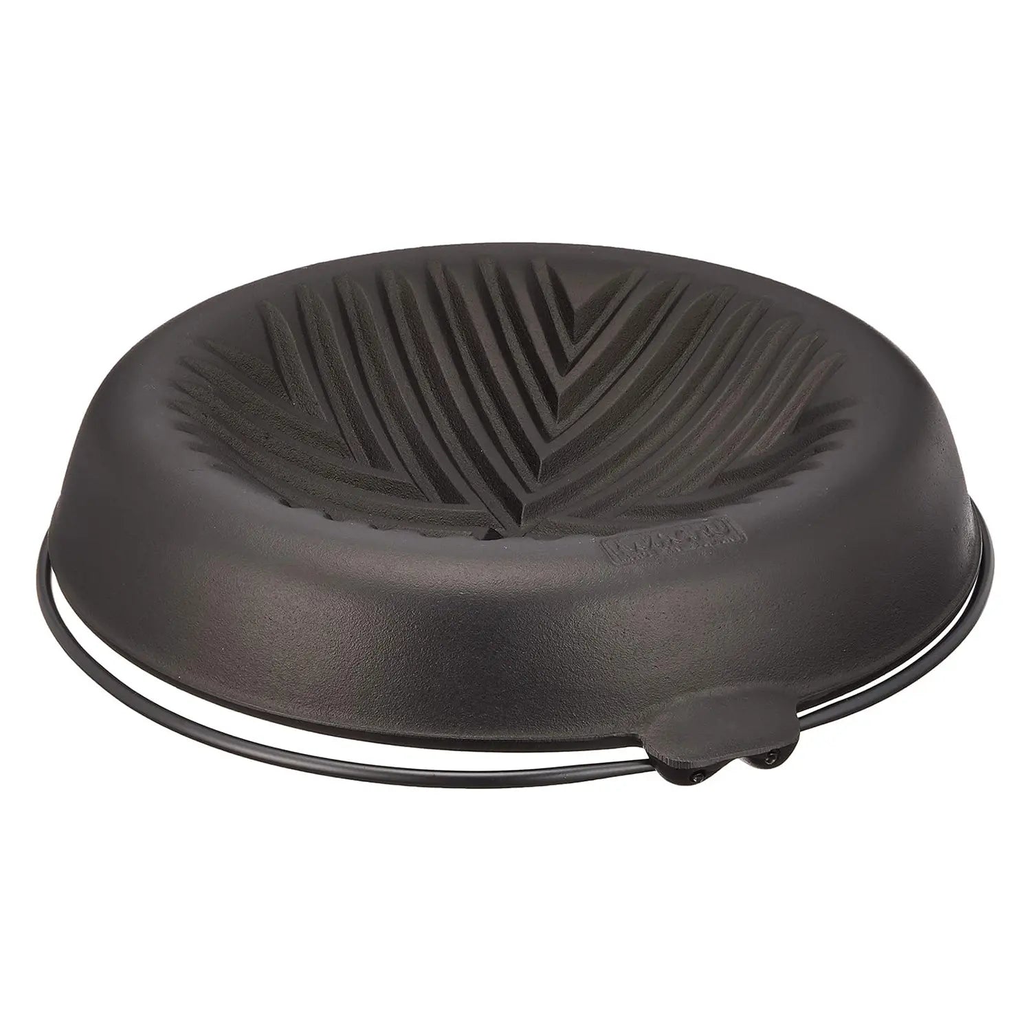 Premium Iwachu Nambu Cast Iron Genghis Khan Grill Pan with Bail Handle - Authentic Japanese BBQ Grill for Outdoor Camping, Backyard Parties & Indoor Cooking