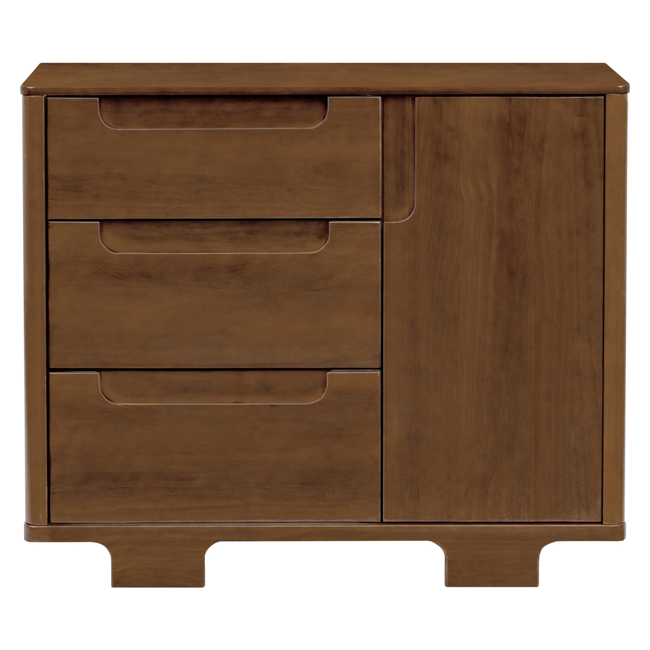 Babyletto Yuzu 3-Drawer Dresser in Natural Walnut - Greenguard Gold Certified, Non-Toxic Nursery Furniture for Baby's Room & Toddler Bedroom Storage