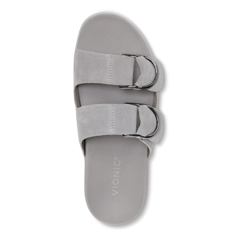 Vionic Women's Mirage Corlee Casual Slip-On Slide Sandals - Orthotic Arch Support with Three-Zone Comfort Technology | Supportive Ladies Sandals for Walking, Travel & Everyday Wear