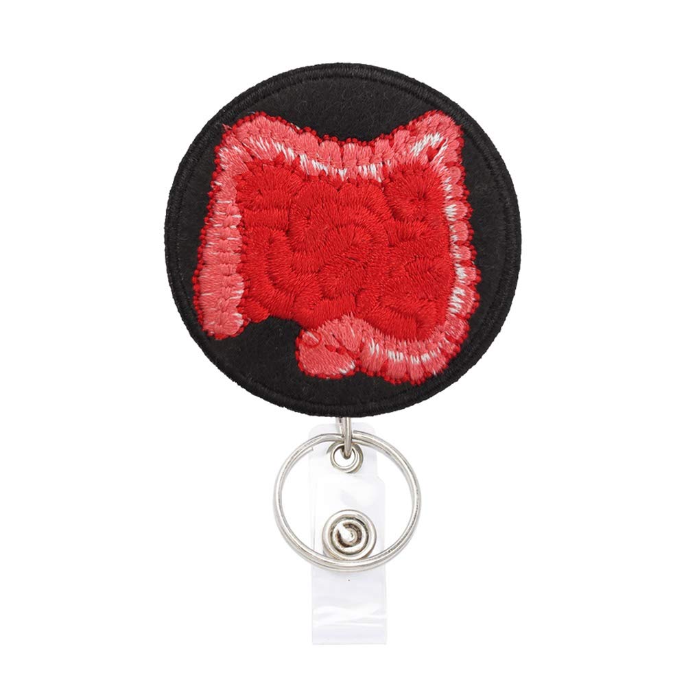 Valentine's Day Exchange Gifts - Retractable ID Badge Reels for GI Nurses & Doctors with Alligator Clip & Key Ring, 24