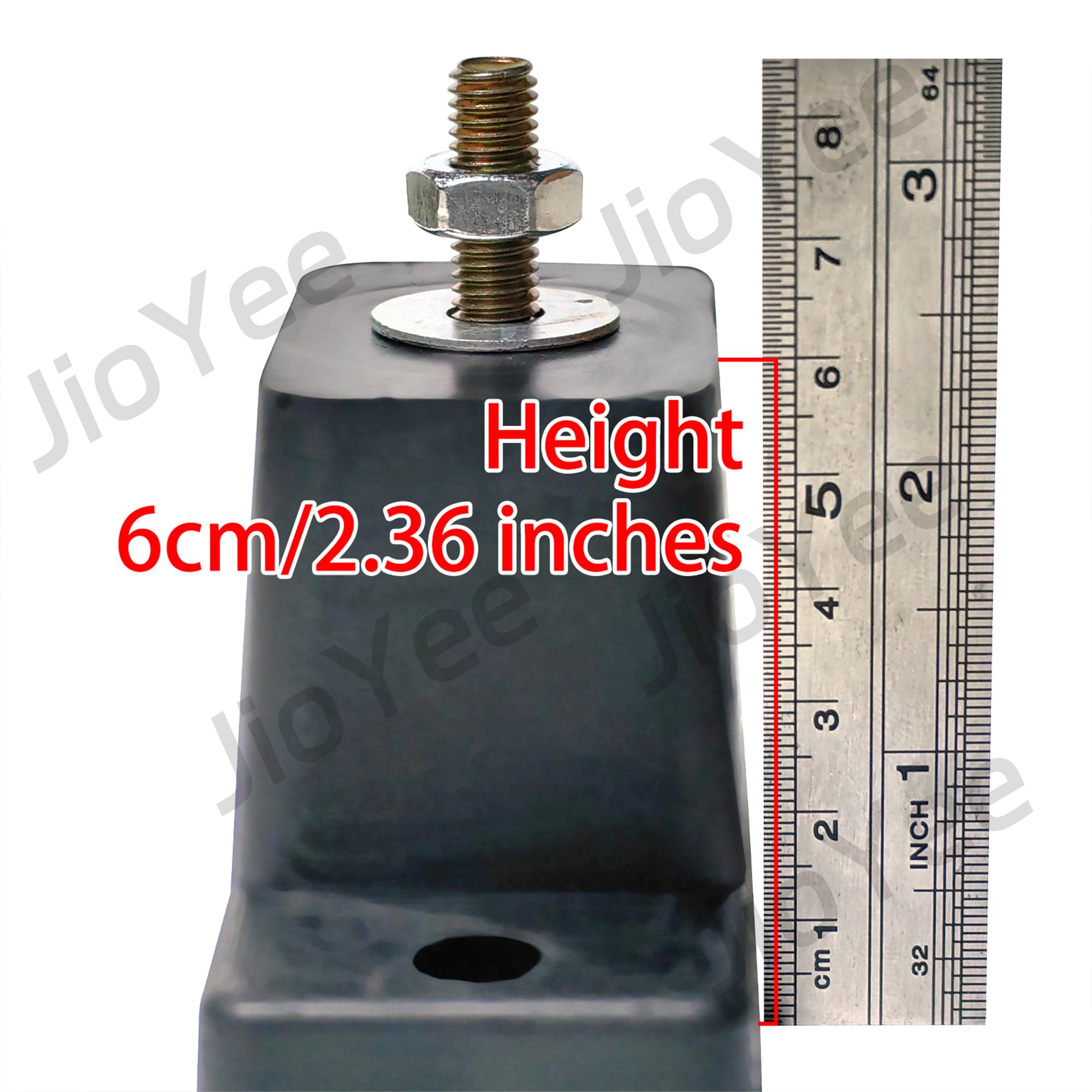 Heavy Duty Air Conditioner Bracket with Vibration Dampening - 4 Pack Shock Absorber Mounts for AC Compressor & Condenser Units - Reduces Noise & Vibration for Home & Commercial HVAC Systems