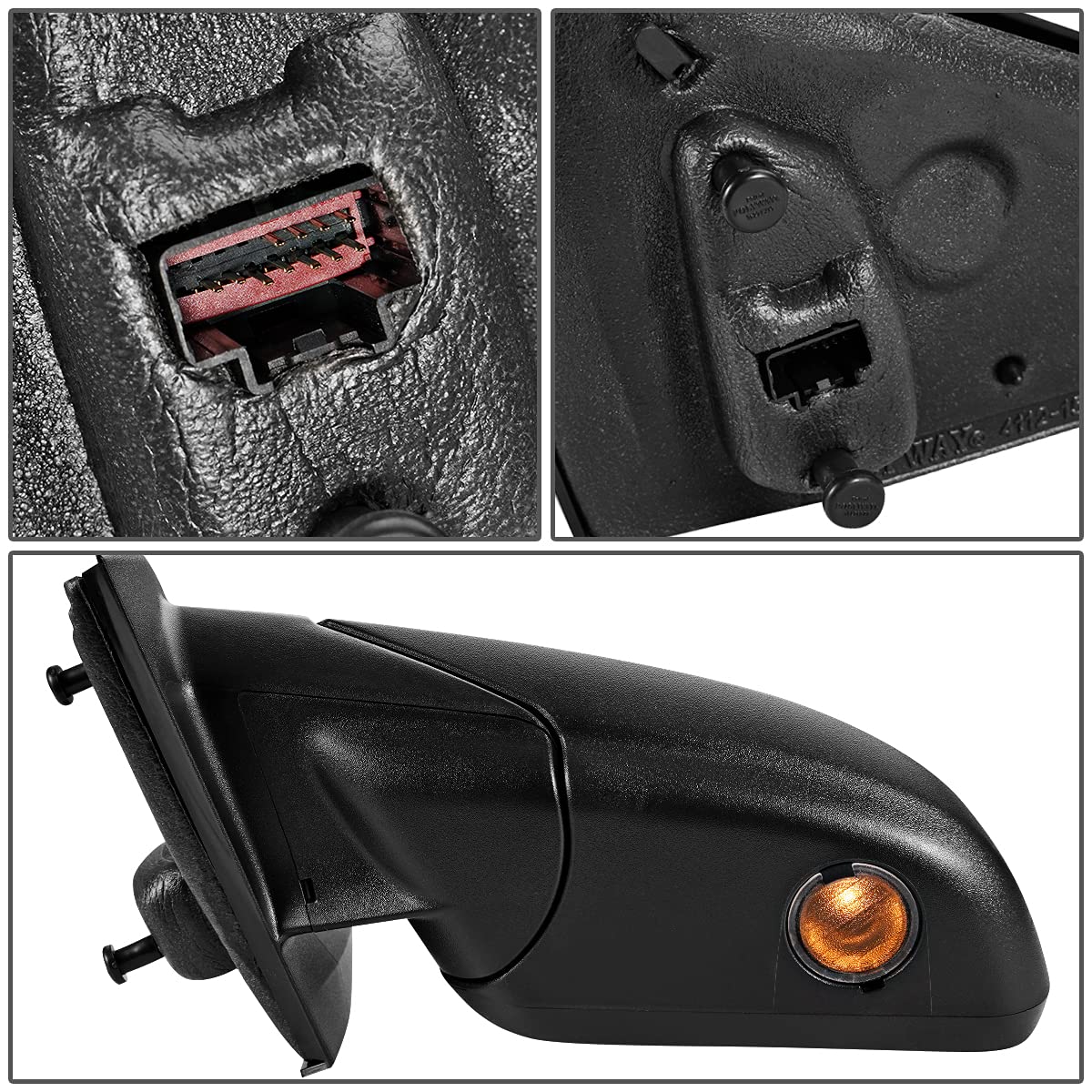 Auto Dynasty FO1320456 Left Side Mirror - Manual Folding, Power Adjust, Heated Glass with Memory & Blind Spot Detection for 2011-2014 Ford Edge - Perfect for Winter Driving and Enhanced Safety