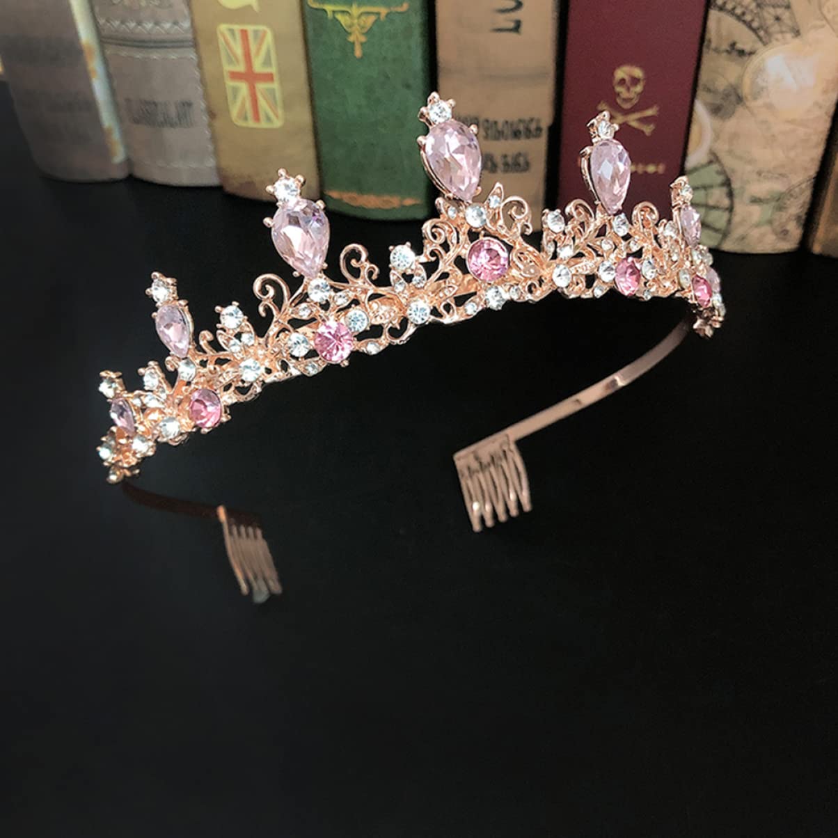FRCOLOR 3-Piece Girls Princess Crown Set - Crystal Tiara Headband for Kids, Women, Brides | Perfect for Weddings, Birthdays, Pageants & Special Occasions