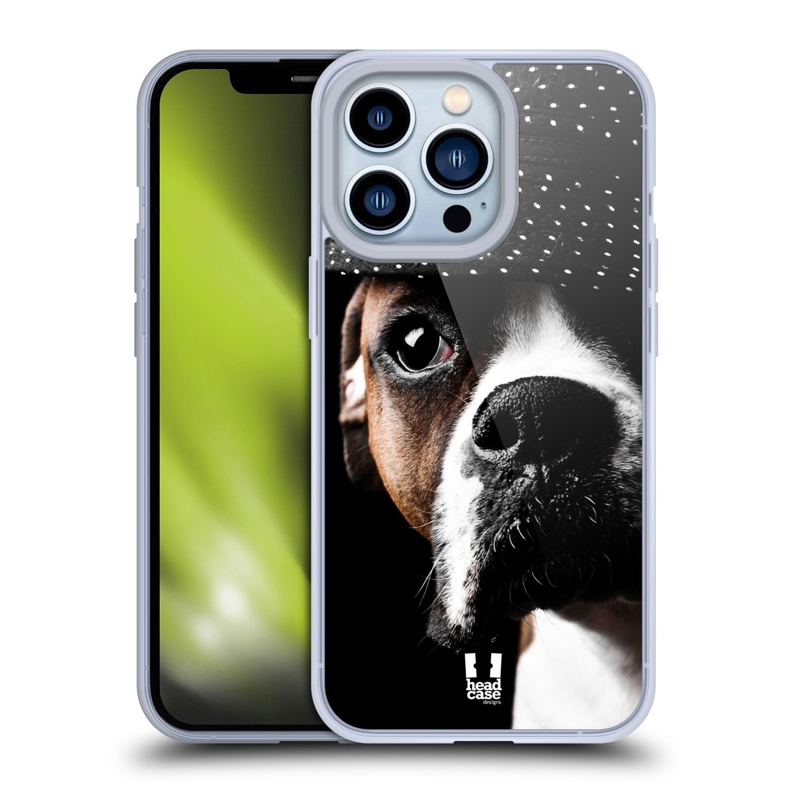 Funny Dapper Dog Wearing Hat Soft Gel Phone Case - Compatible with Apple iPhone 13 Pro - Cute Animal Design Protective Cover for Everyday Use, Work & Travel