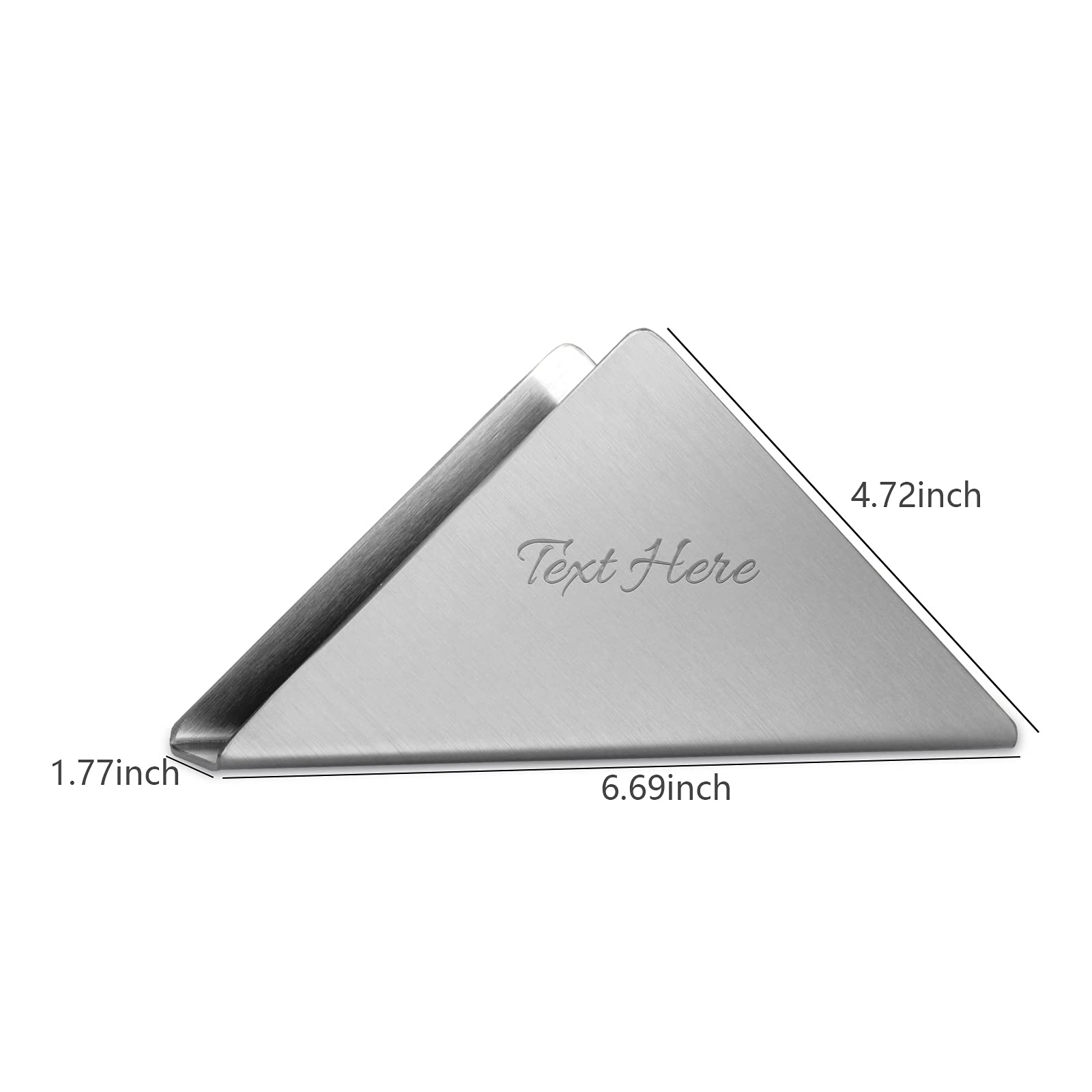 Personalized Stainless Steel Heavy Duty Napkin Holder - Country Style Kitchen & Bar Tableware for Dining Tables, Countertops - Golden (Perfect for Home Decor, Restaurants & Wedding Decorations)