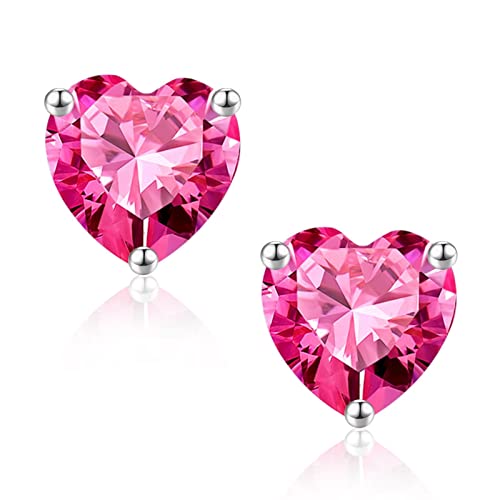 Silver-10-Oct-Created Pink Sapphire