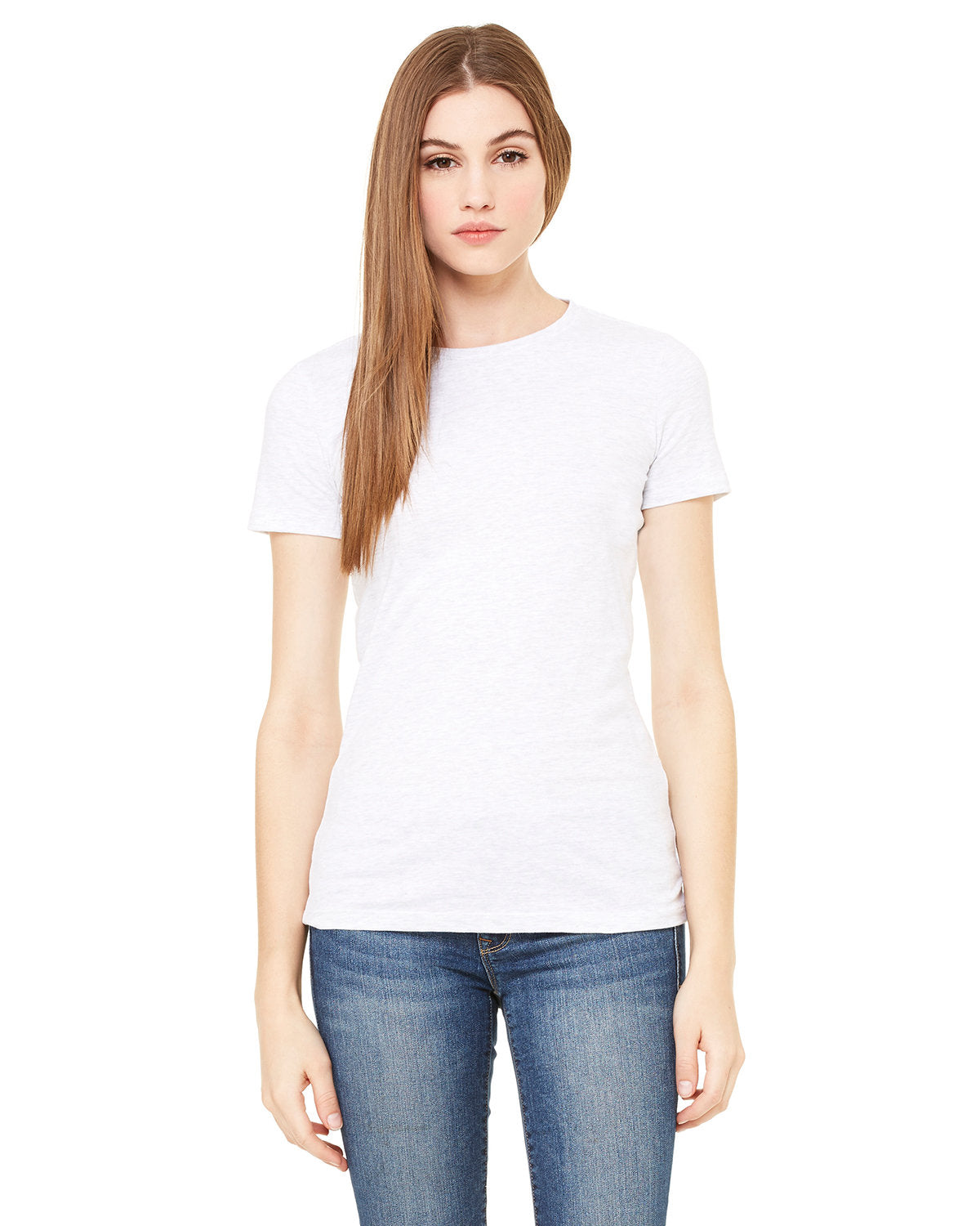 Bella + Canvas 6004 Women's Slim Fit Short Sleeve V-Neck T-Shirt - Soft Cotton Blend Tee for Casual Wear, Gym, and Layering