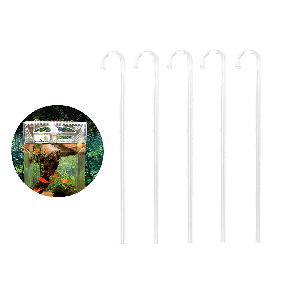 TEHAUX 5pc Aquarium Siphon Kit - Efficient Fish Tank Water Pump for Easy Cleaning and Maintenance in Home Aquariums