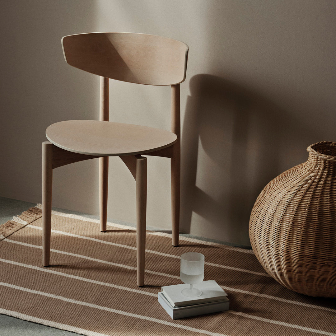 Herman Solid Wood Dining Chair - Sturdy & Comfortable Wooden Chair for Kitchen, Dining Room, and Restaurant Use