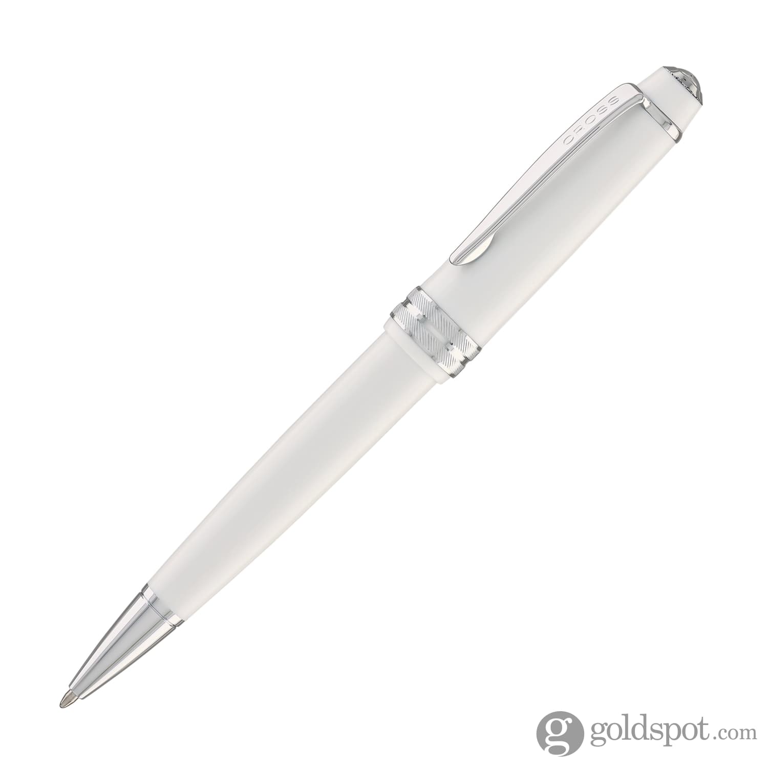 Cross Bailey Light Ballpoint Pen - Premium Polished White Resin Pen for Smooth Writing - Perfect for Office, School & Gift Giving