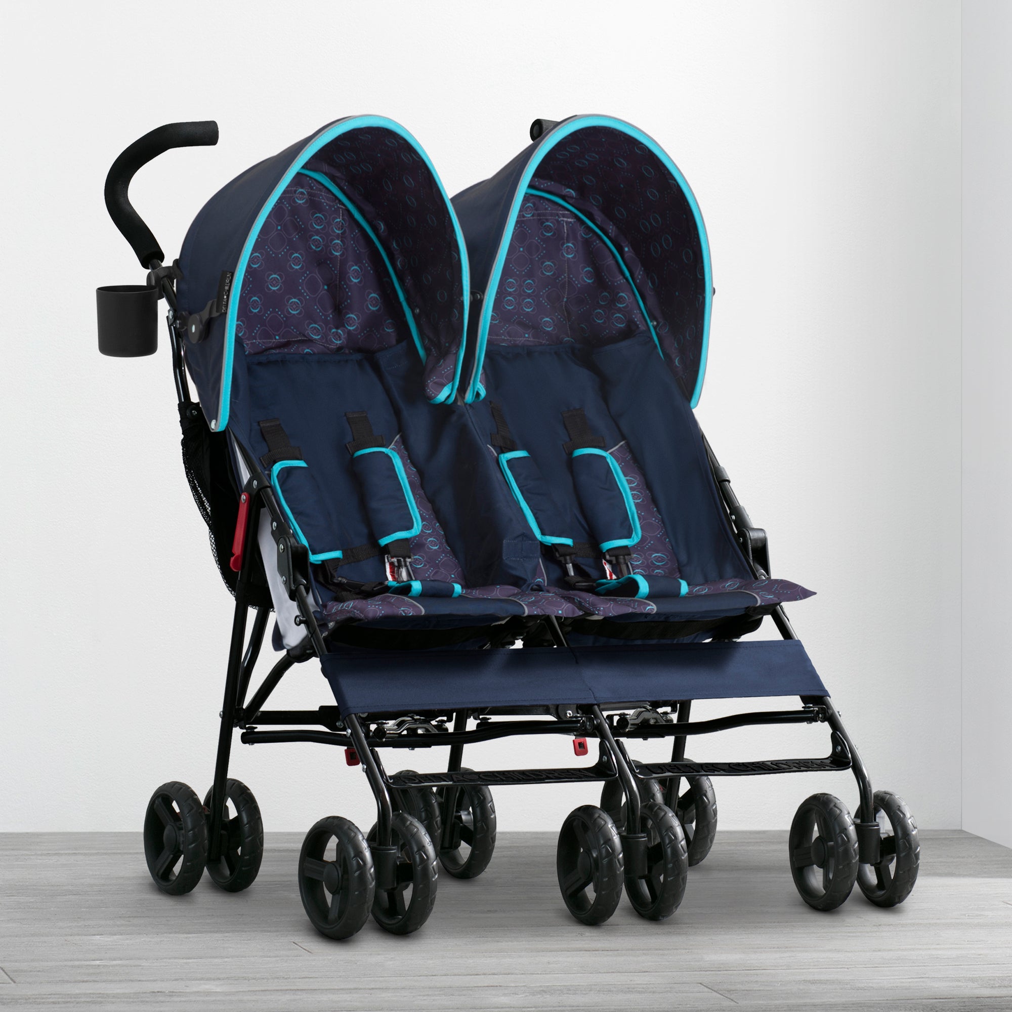 LX Side by Side Double Stroller for Twins - Lightweight & Compact Design - Perfect for Shopping, Travel, and Outdoor Adventures with Two Kids