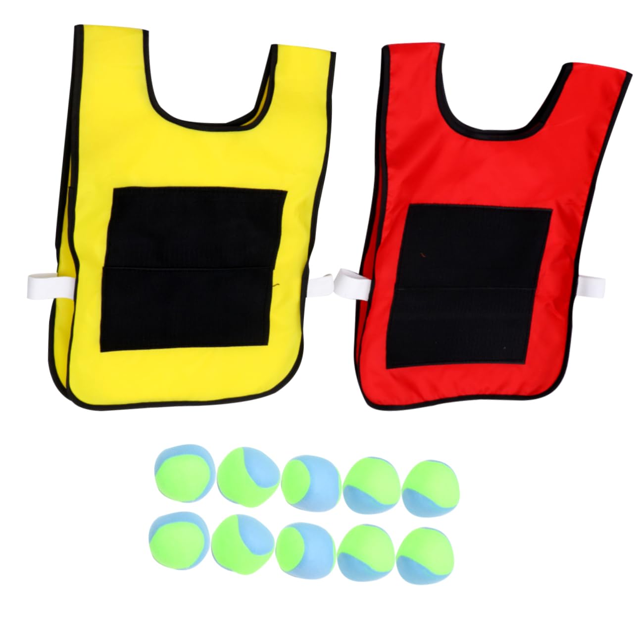 Vaguelly 1 Set Outdoor Sticky Ball Game Set - Sticky Vest & Balls for Dodgeball, Sports & Puzzle Play - Fun Parent-Child Interactive Toys for Kids - Perfect for Backyard, Park, Indoor & Outdoor Activities