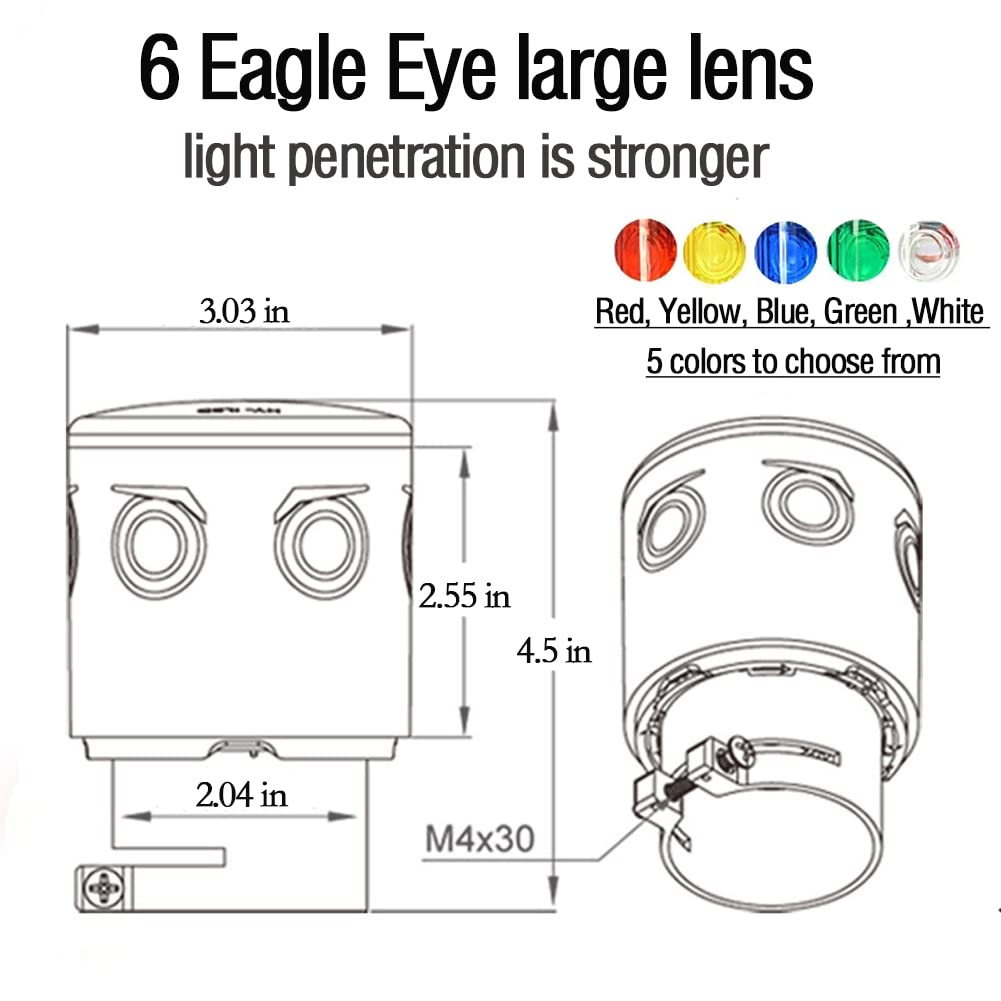 Solar Strobe Warning Light - Super Bright Emergency Flashing Light for Road Construction, Traffic Safety & Barricades - IP48 Waterproof (White) - Ideal for Night Work Zones, Hazard Areas & Emergency Signaling