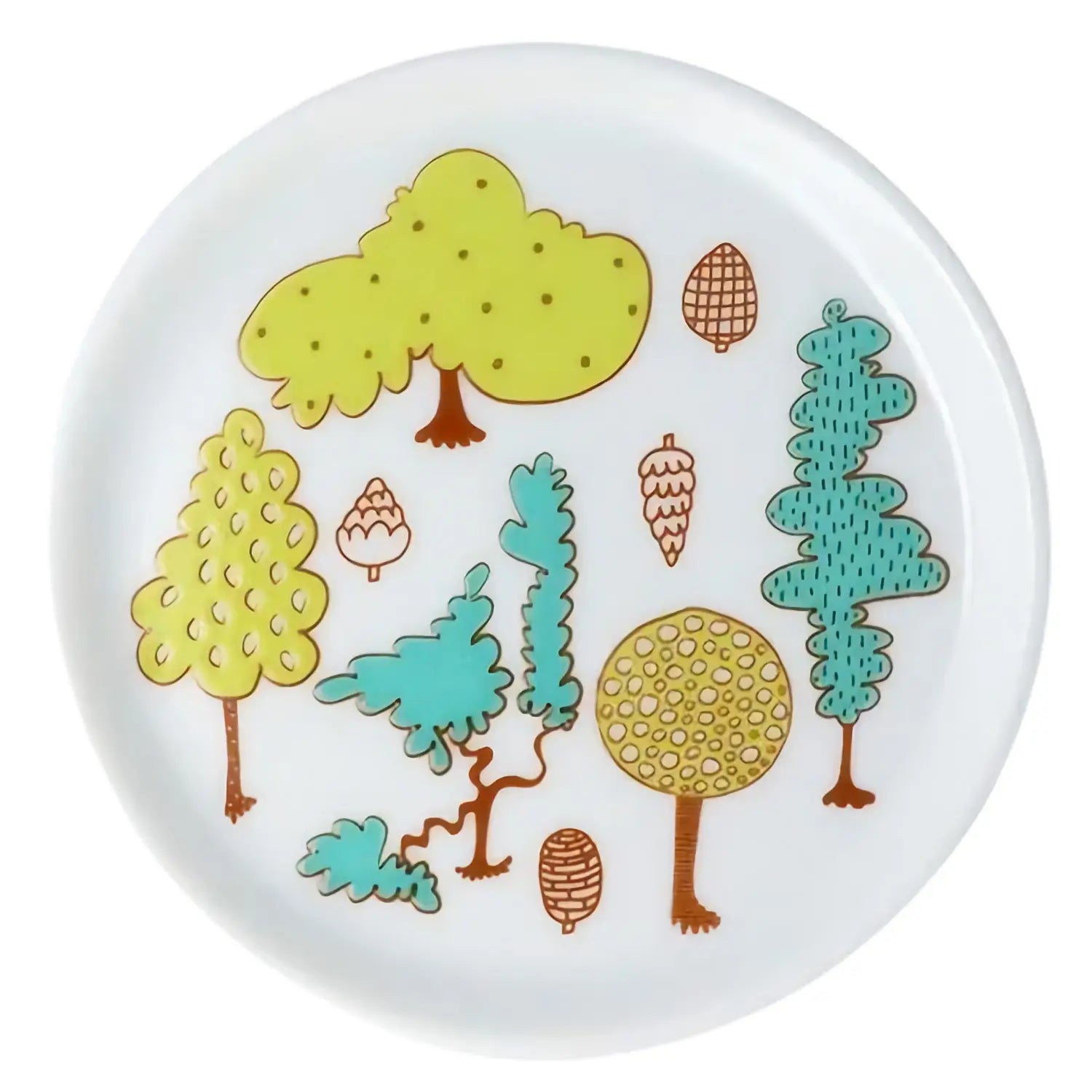 Premium Harekutani Porcelain Coasters Set - Elegant Forest Design, Absorbent & Durable for Hot/Cold Drinks - Perfect for Home, Office, or Gift Giving