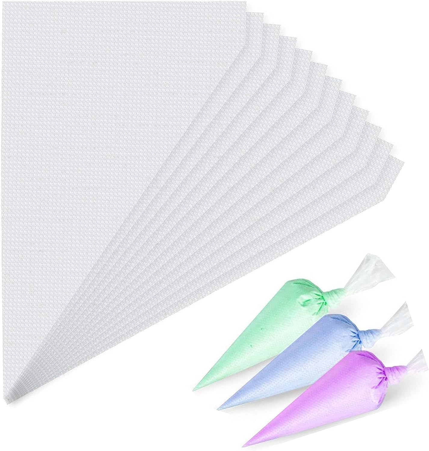 100pcs 8 Inch Disposable Mini Piping Bags for Cake Decorating - Pastry & Icing Bags for Cream Frosting, Cupcakes, Cookies & Dessert Decoration - Perfect for Birthday Parties, Baking Classes & Home Baking