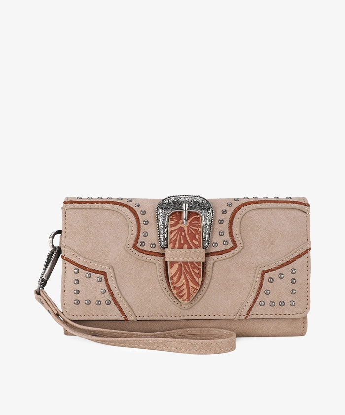 Montana West Stylish Buckle Wristlet Clutch - Fashionable Crossbody Wallet for Women | Perfect for Parties, Shopping & Everyday Use