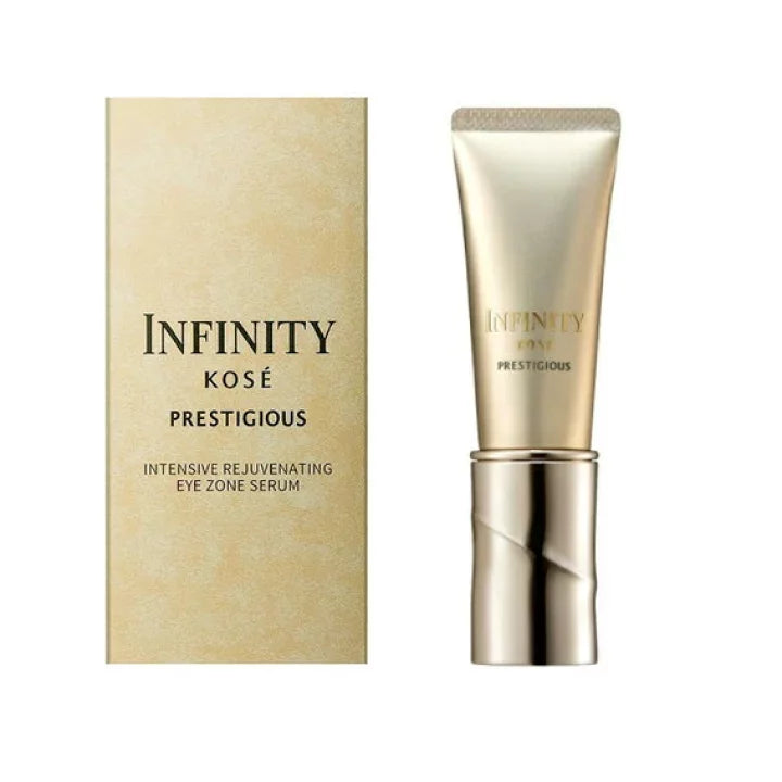 Kosé Infinity Prestigious Beauty Eye Zone Serum 25g - Anti-Aging Eye Treatment for Dark Circles & Wrinkles - Perfect for Nighttime Skincare Routine