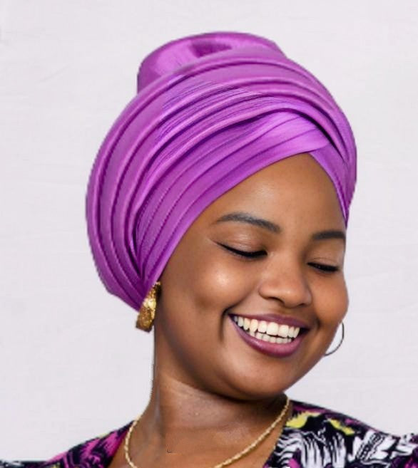Dupsie's Nia Pink African Head Wrap Hat - Stylish Hair Accessory for Women | Perfect for Church, Weddings & Special Occasions