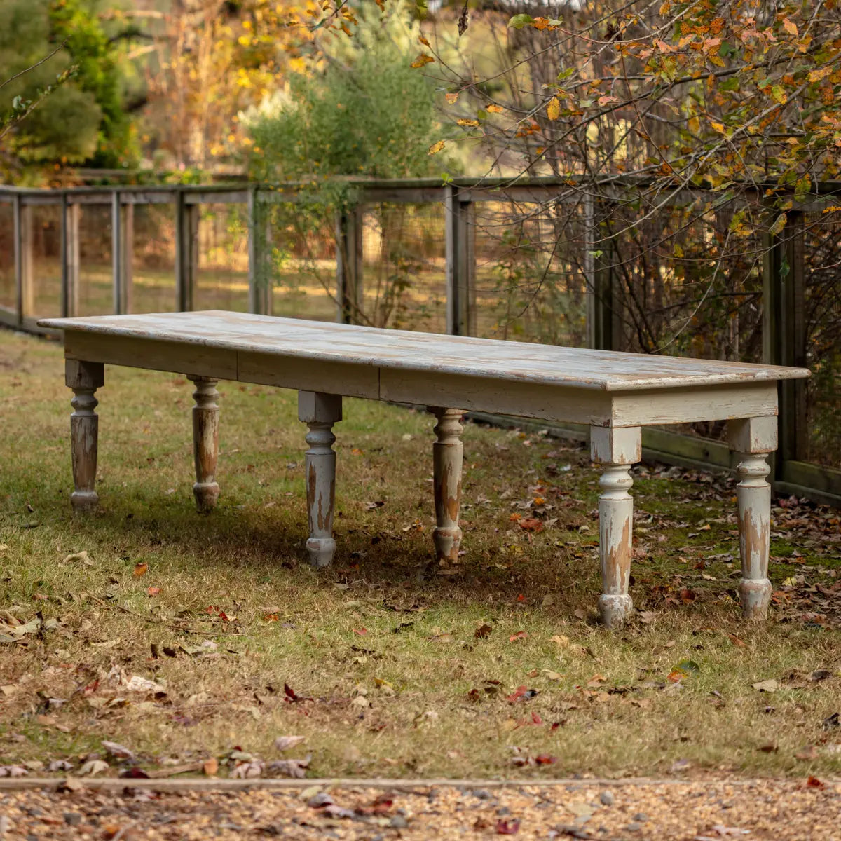 La Grange Gathering Table - Solid Wood Dining Table for 8, Farmhouse Style Kitchen Table, Perfect for Family Dinners & Entertaining Guests
