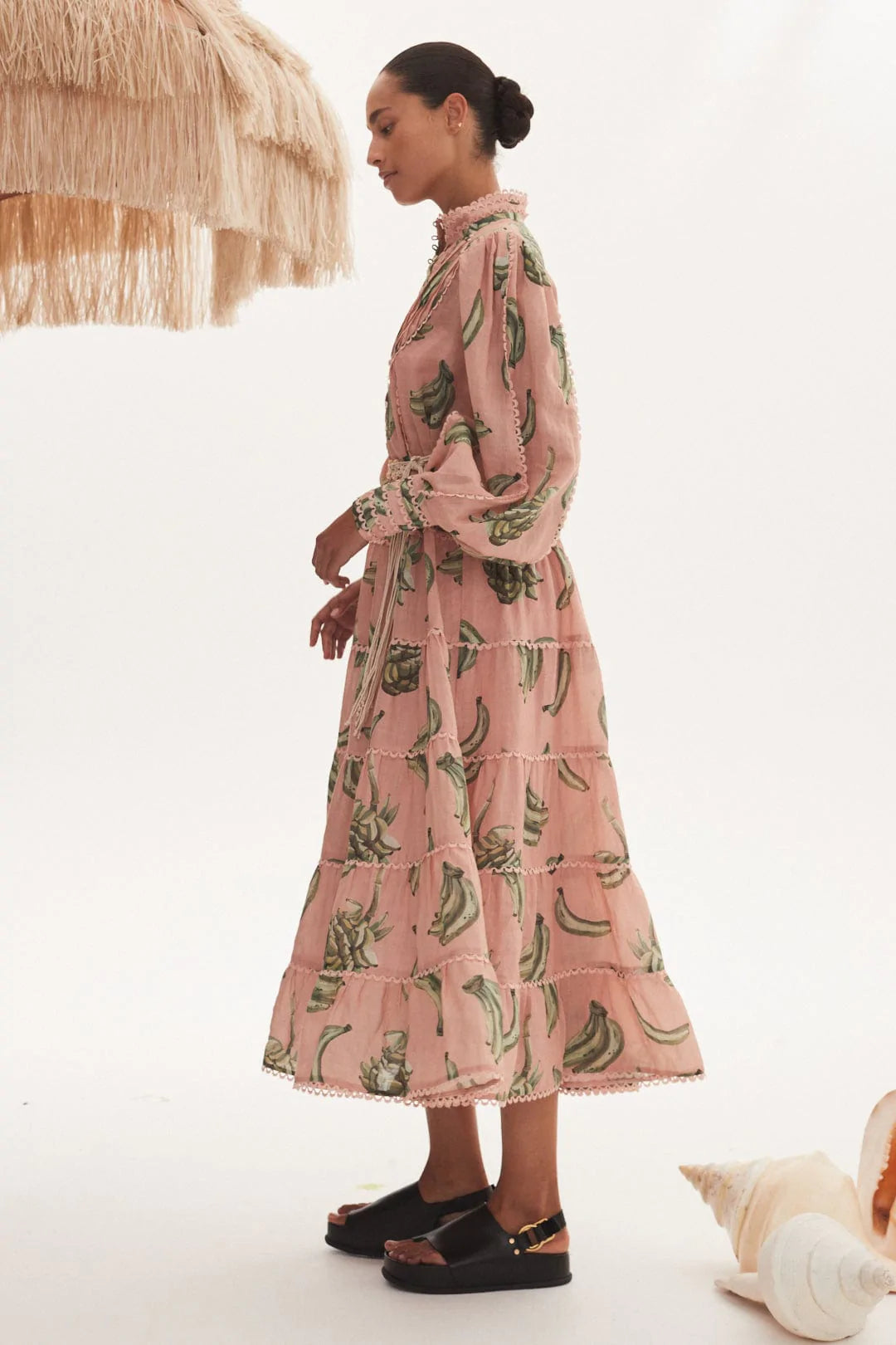 BananaRama Floral Print Midi Dress for Women - Elegant Summer Casual Dress for Parties, Dates & Office Wear