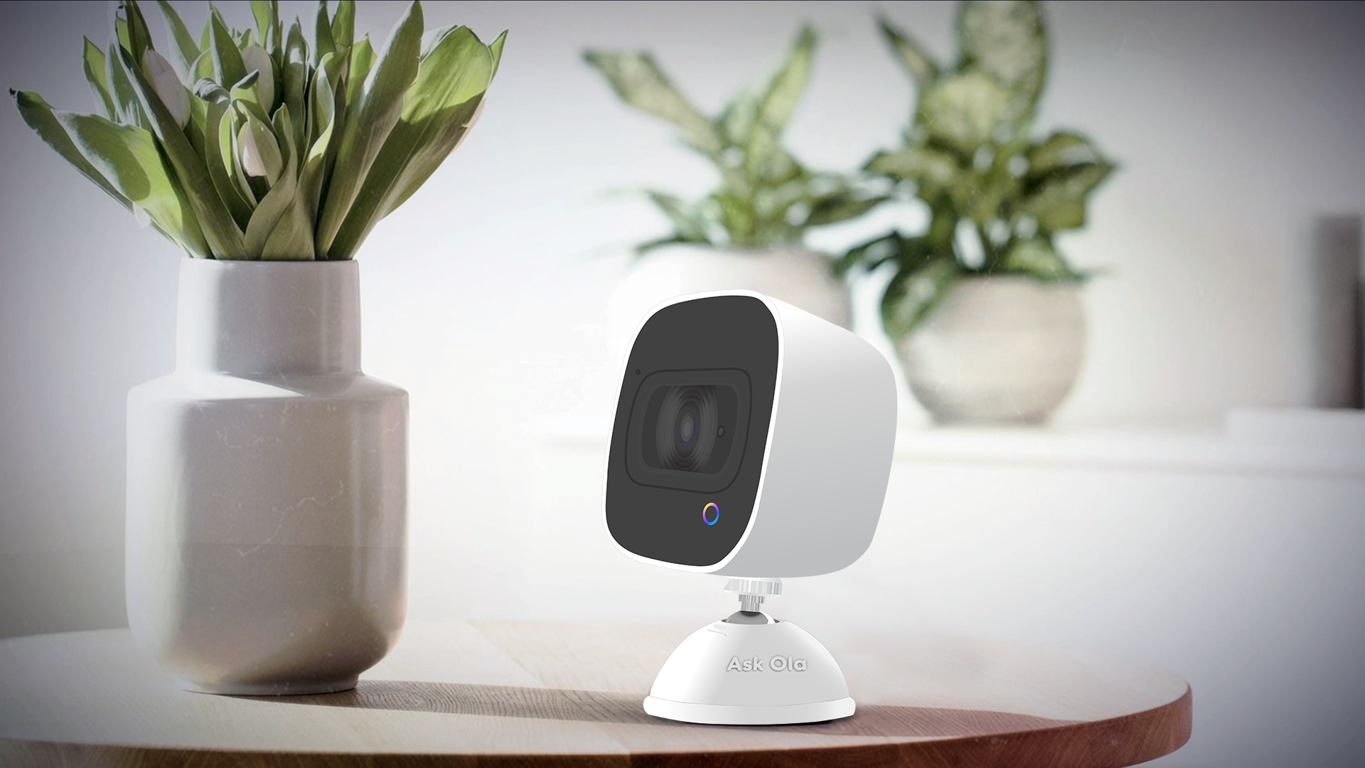 Ola Smart Talking Security Camera - 1080P HD WiFi Indoor/Outdoor Surveillance with 2-Way Audio, Night Vision & Motion Detection - Ideal for Home, Office & Baby Monitoring