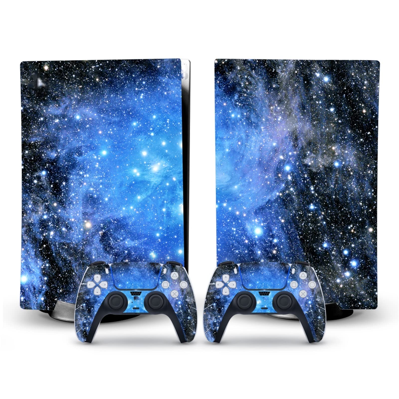 Anime Console Vinyl Skin Wrap for PS5 Disk Edition - Durable, Scratch-Resistant, Bubble-Free, Anti-Foam Protective Cover for 2 Controllers | Perfect for Gaming Setups & Anime Lovers' Collections