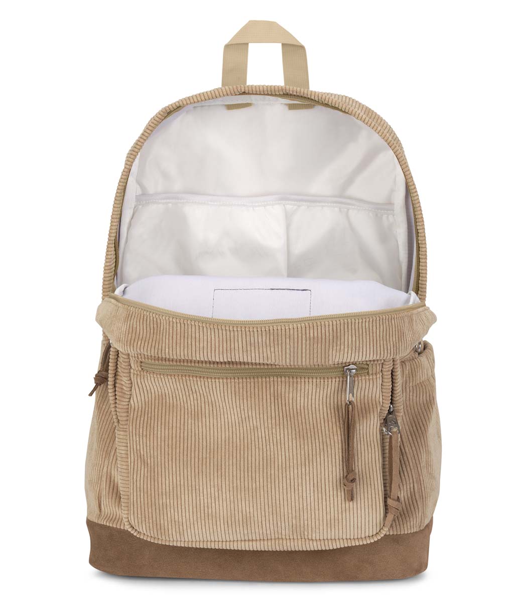 JanSport Right Pack Expressions Backpack - Stylish Curry Corduroy Design for School, College & Travel | Durable Laptop Bag for Students & Professionals