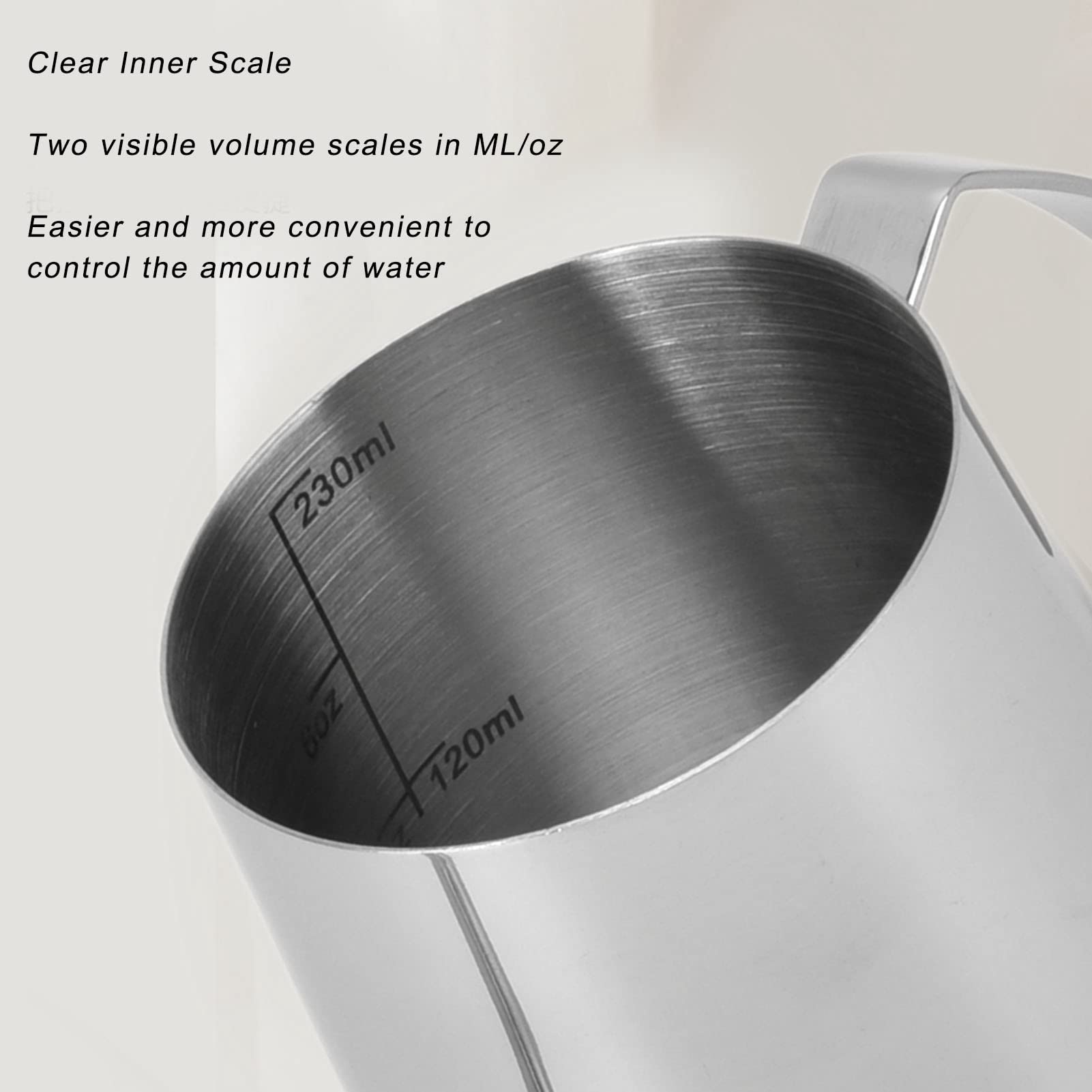 Premium Pour Over Coffee Kettle with Precision Spout - Thickened Stainless Steel Gooseneck Kettle for Perfect Coffee & Milk Brewing at Home - Ideal for Pour Over, Drip Coffee & Latte Art