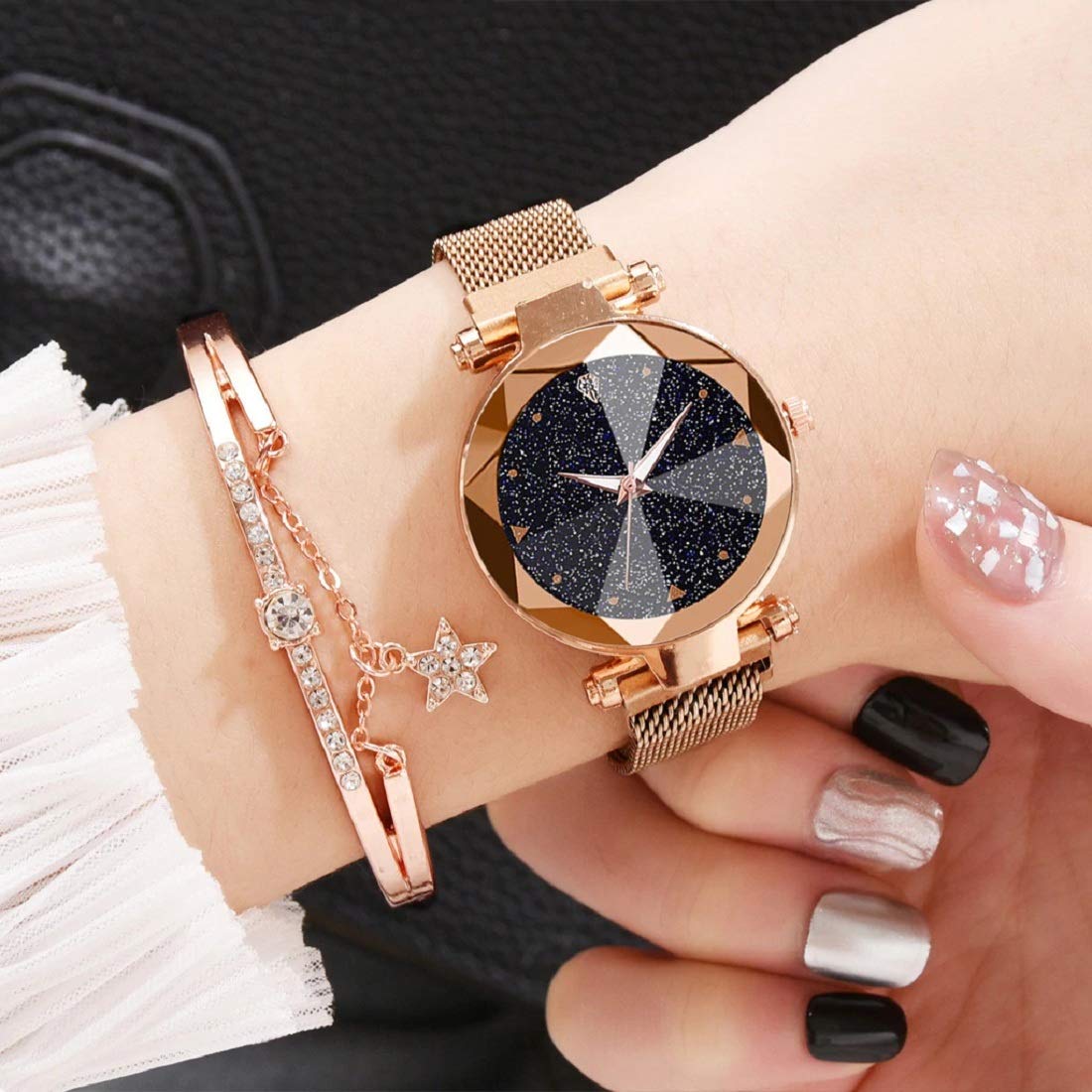 Casera Magnetic Strap Analog Watch for Women - Elegant & Stylish Timepiece for Everyday Wear, Office, and Special Occasions